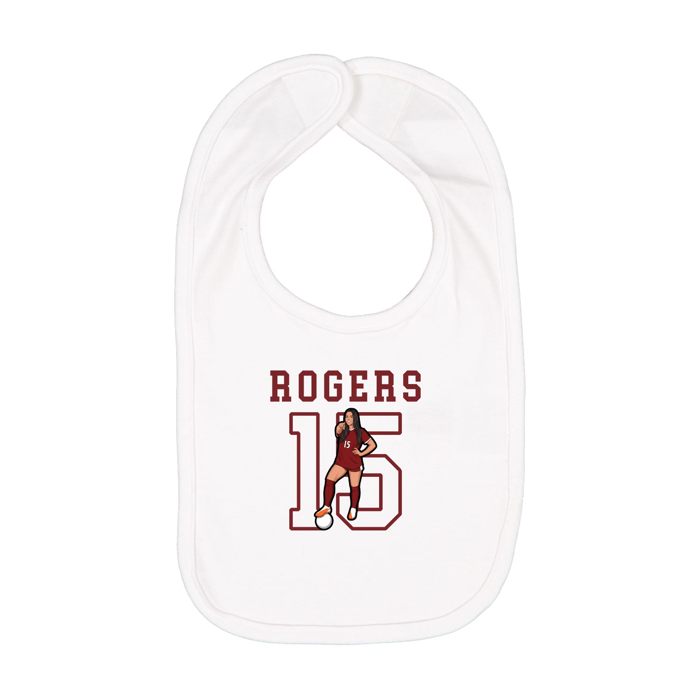 Infant Bib — Shirsey in White