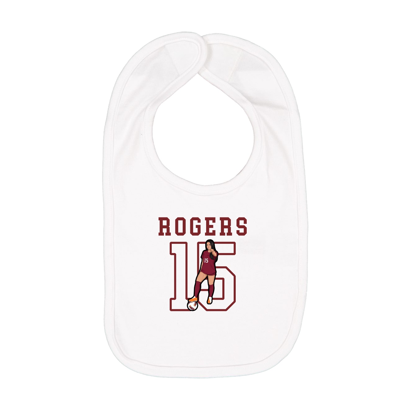 Infant Bib — Shirsey in White