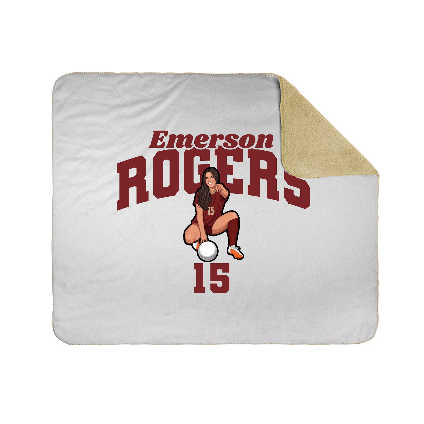 Throw Blanket — Signature Arch in White