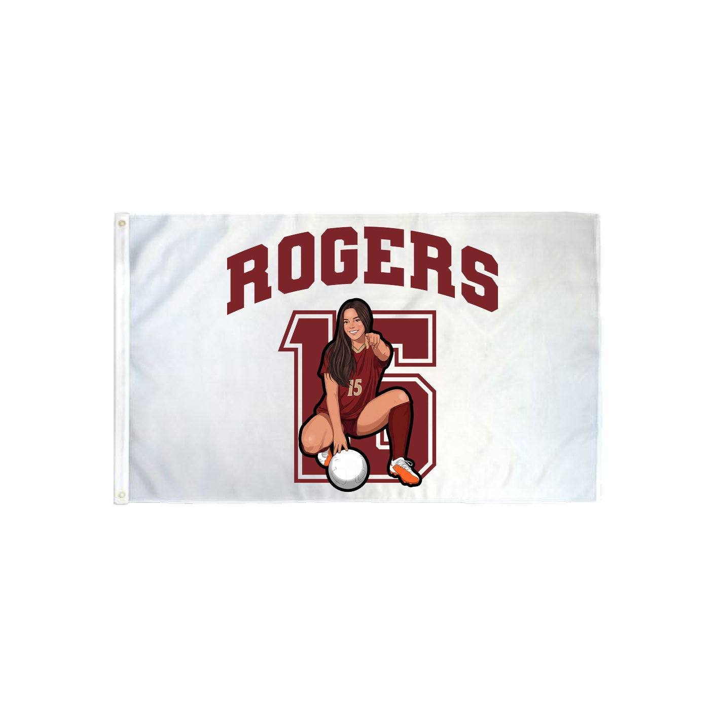 3x5 Flag — Number in Classic