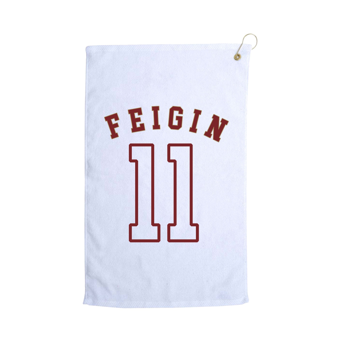Golf Towel — Shirsey Arch in White