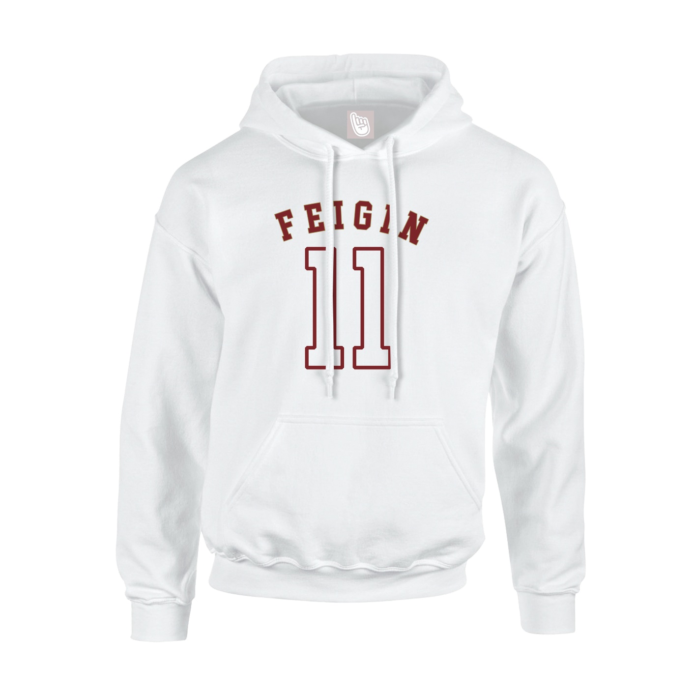 Youth Hoodie — Shirsey Arch in White