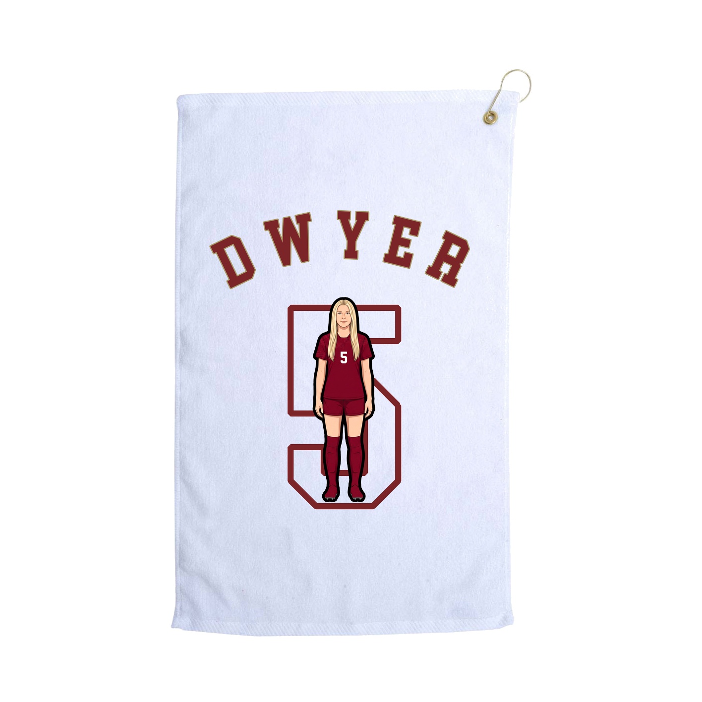 Golf Towel — Shirsey Arch in White
