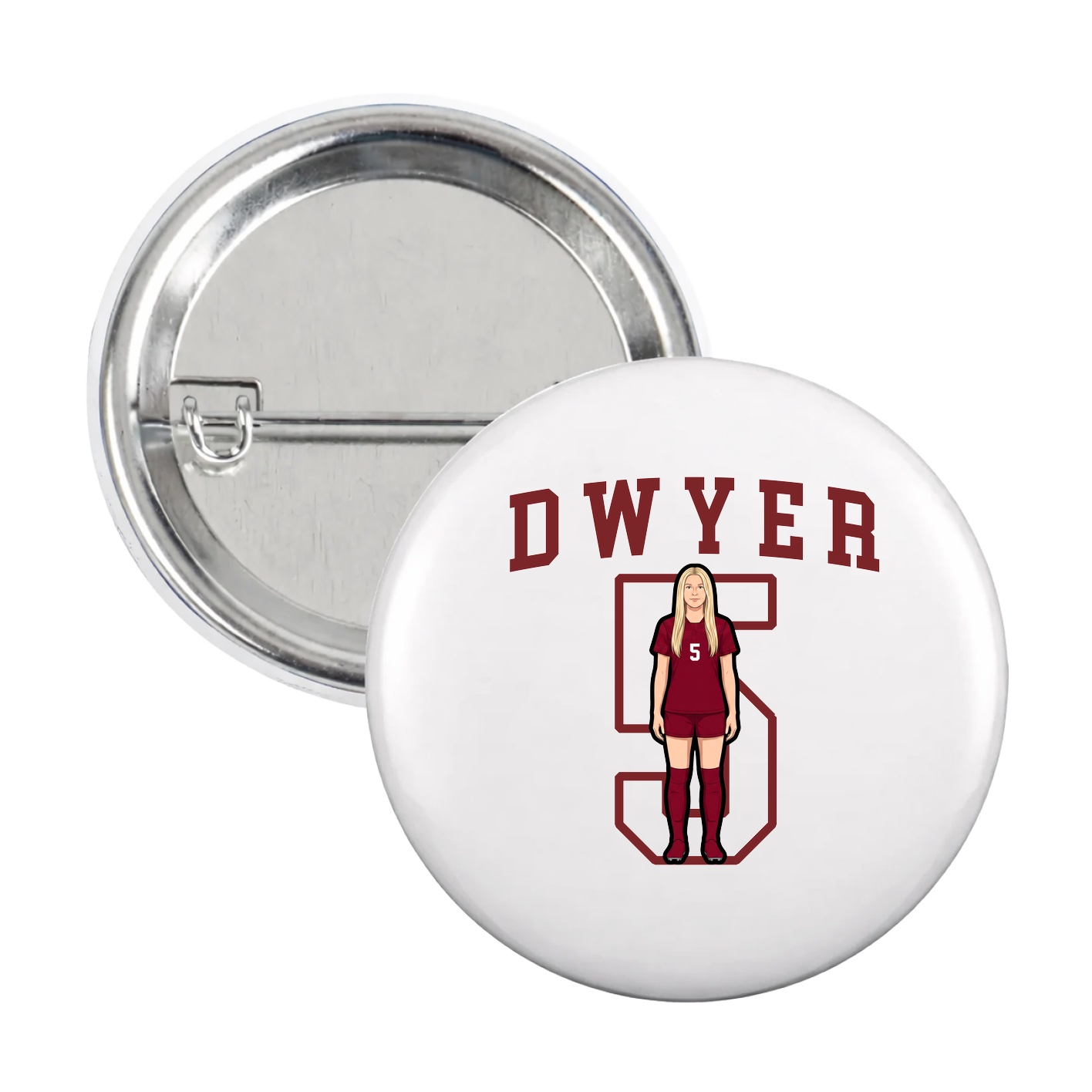 Game Day Button — Shirsey in White