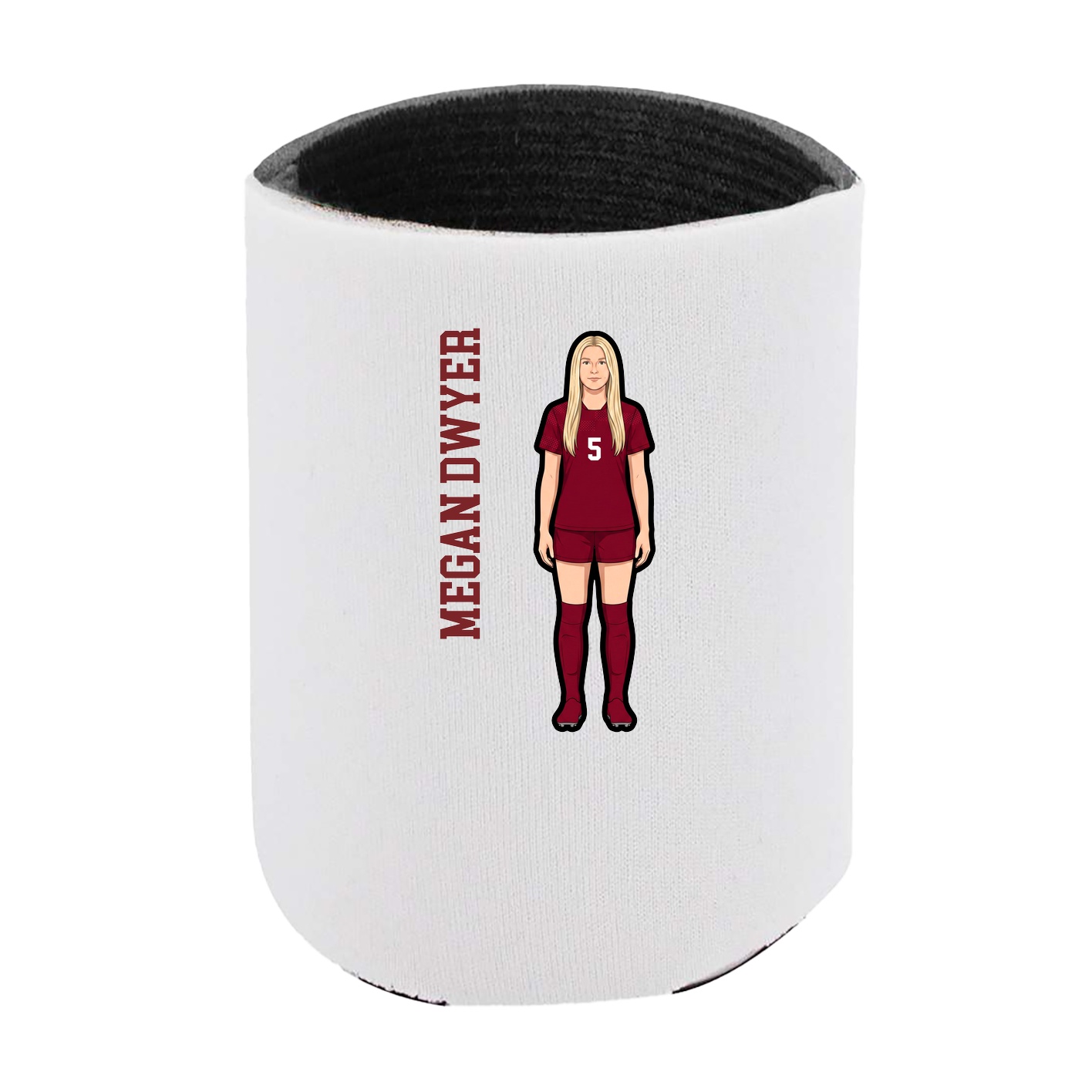 Can Holder — Name Vertical in White