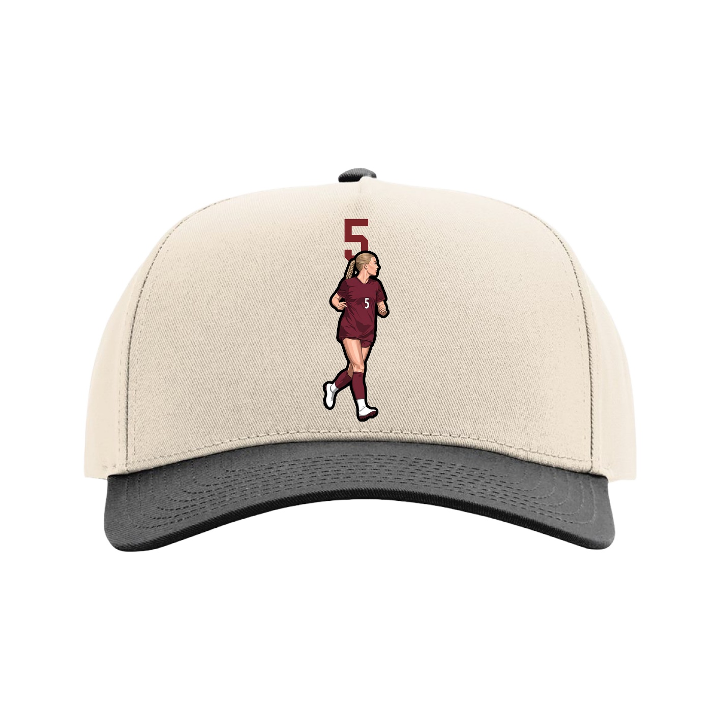 Full Fabric Five-Panel Champ Cap