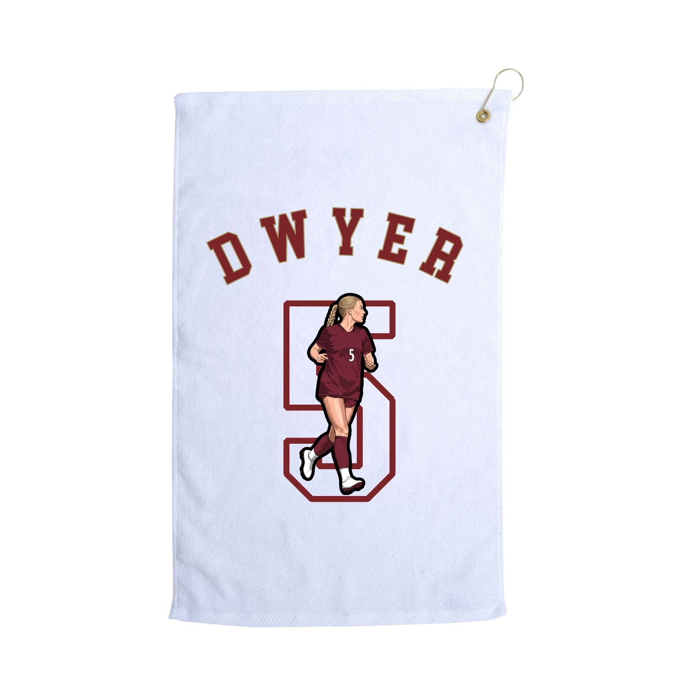 Golf Towel — Shirsey Arch in White