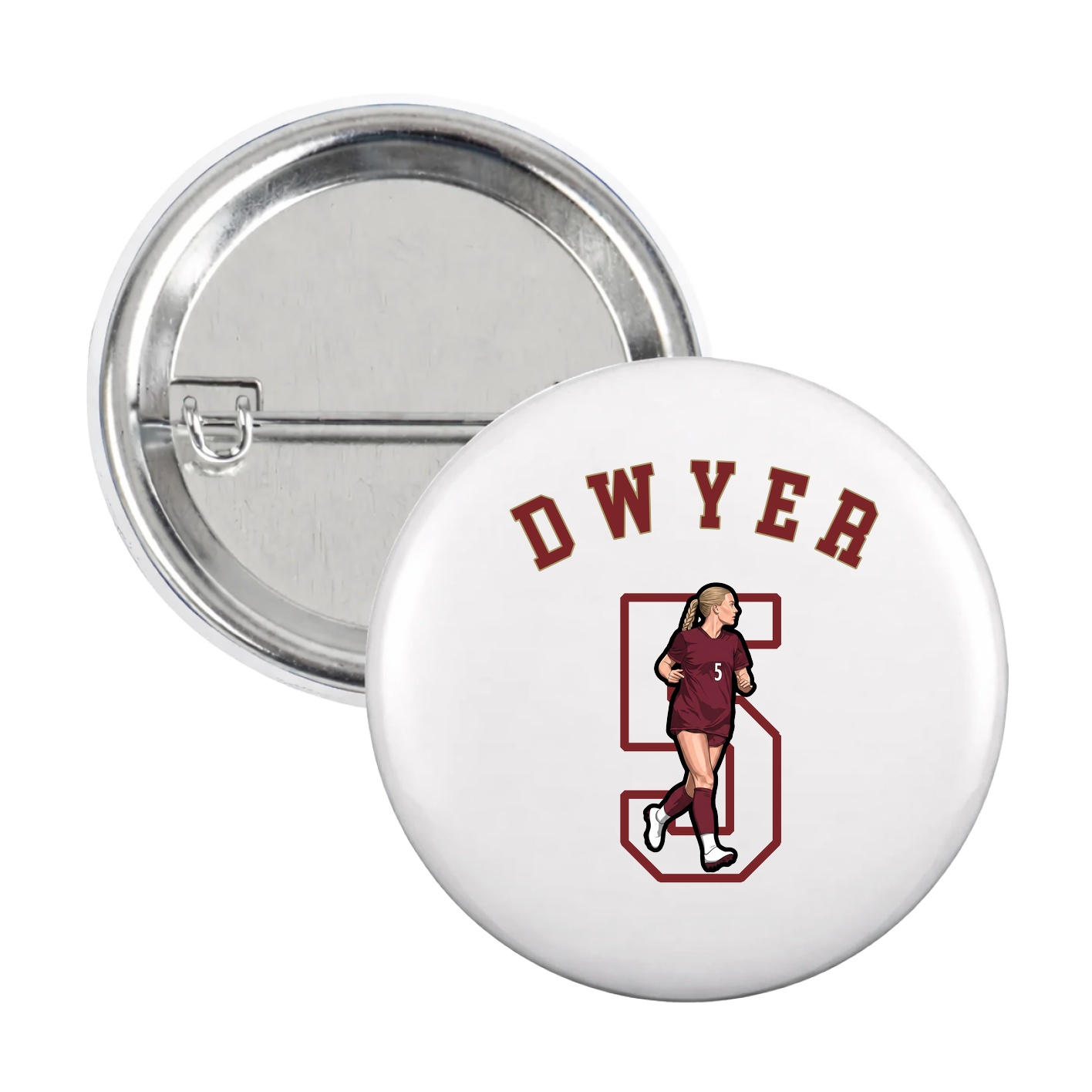 Game Day Button — Shirsey Arch in White