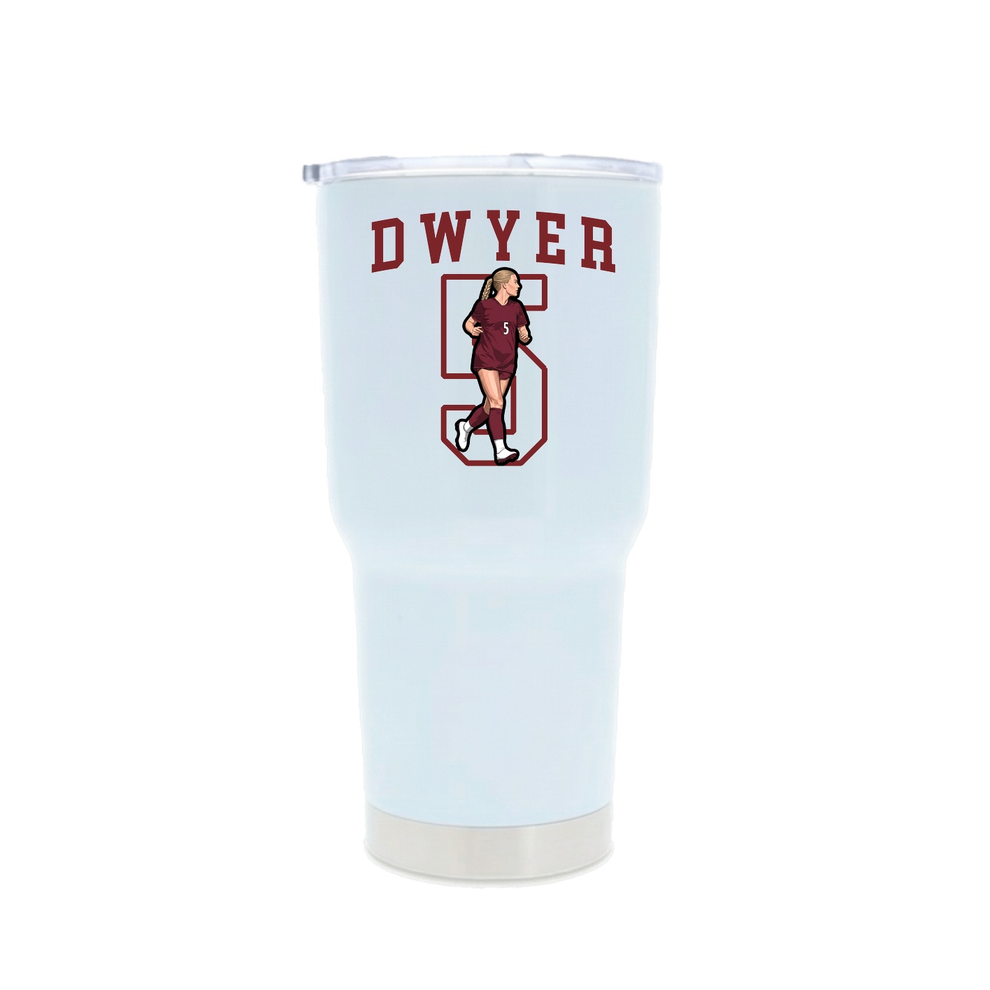 30oz Stainless Steel Tumbler — Shirsey in White