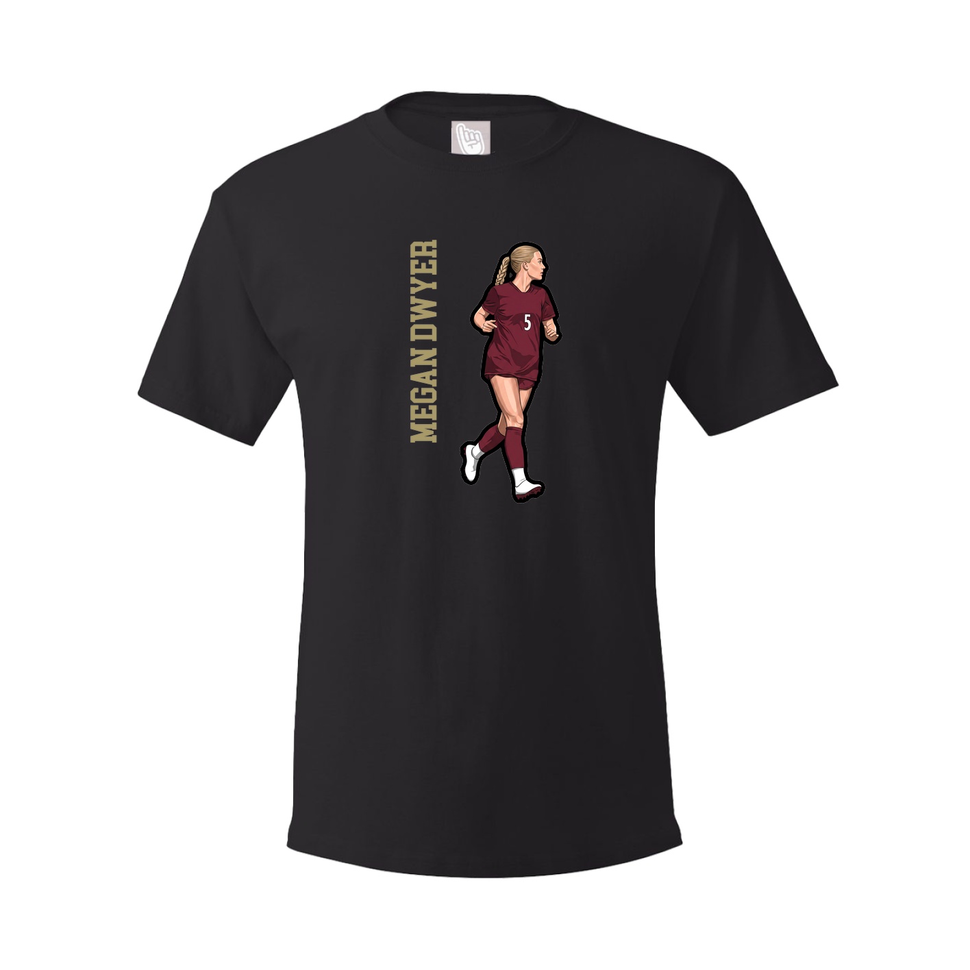 Tee — Name Vertical in Black