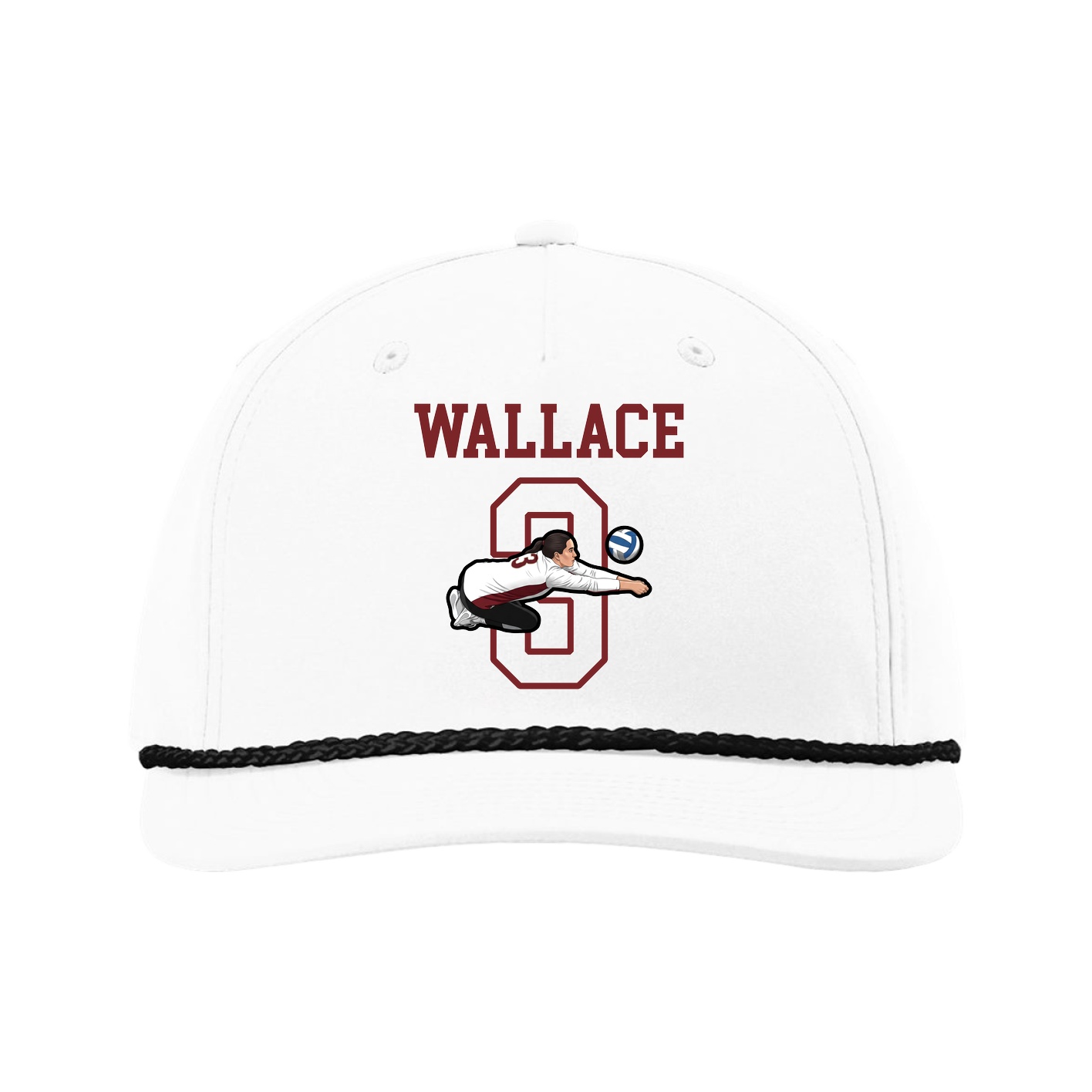 Five-Panel Classic Rope Cap — Shirsey in White