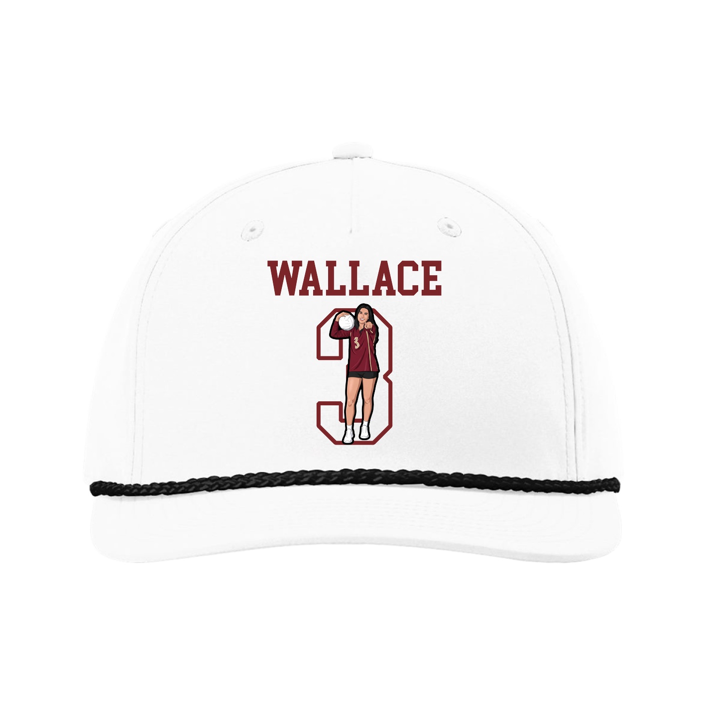 Five-Panel Classic Rope Cap — Shirsey in White