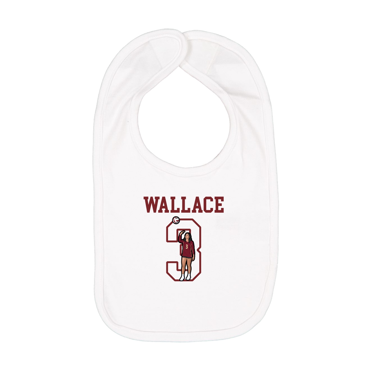 Infant Bib — Shirsey in White