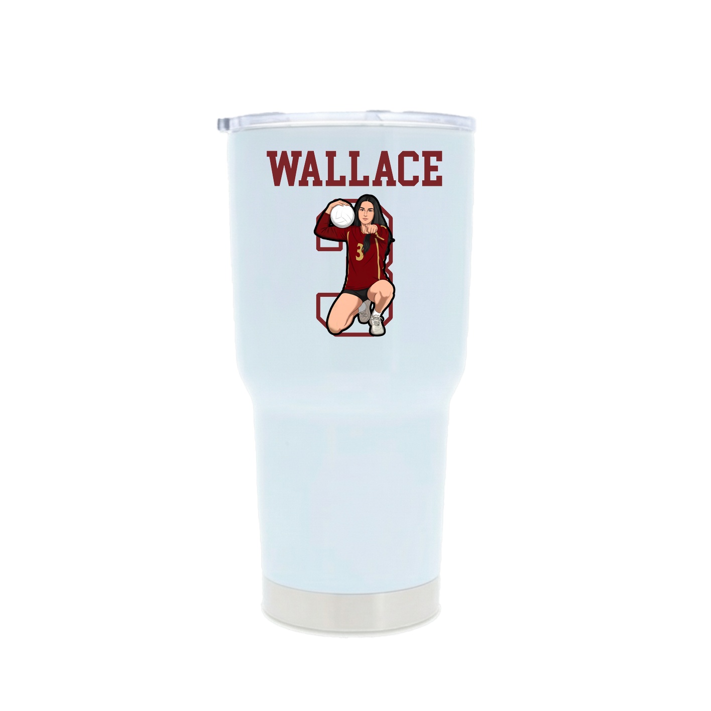 30oz Stainless Steel Tumbler — Shirsey in White