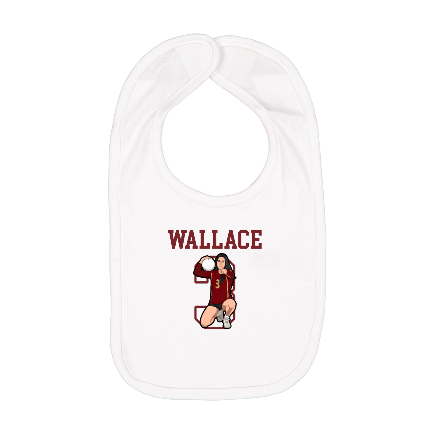 Infant Bib — Shirsey in White