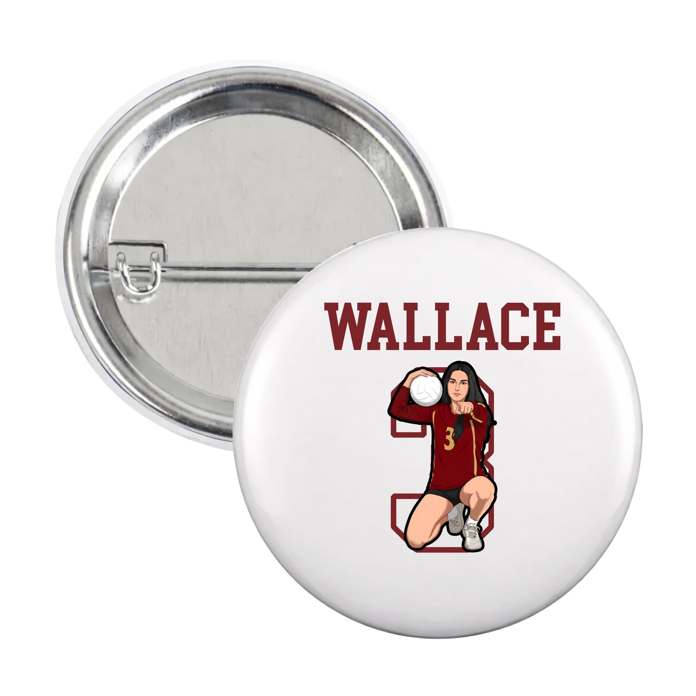 Game Day Button — Shirsey in White
