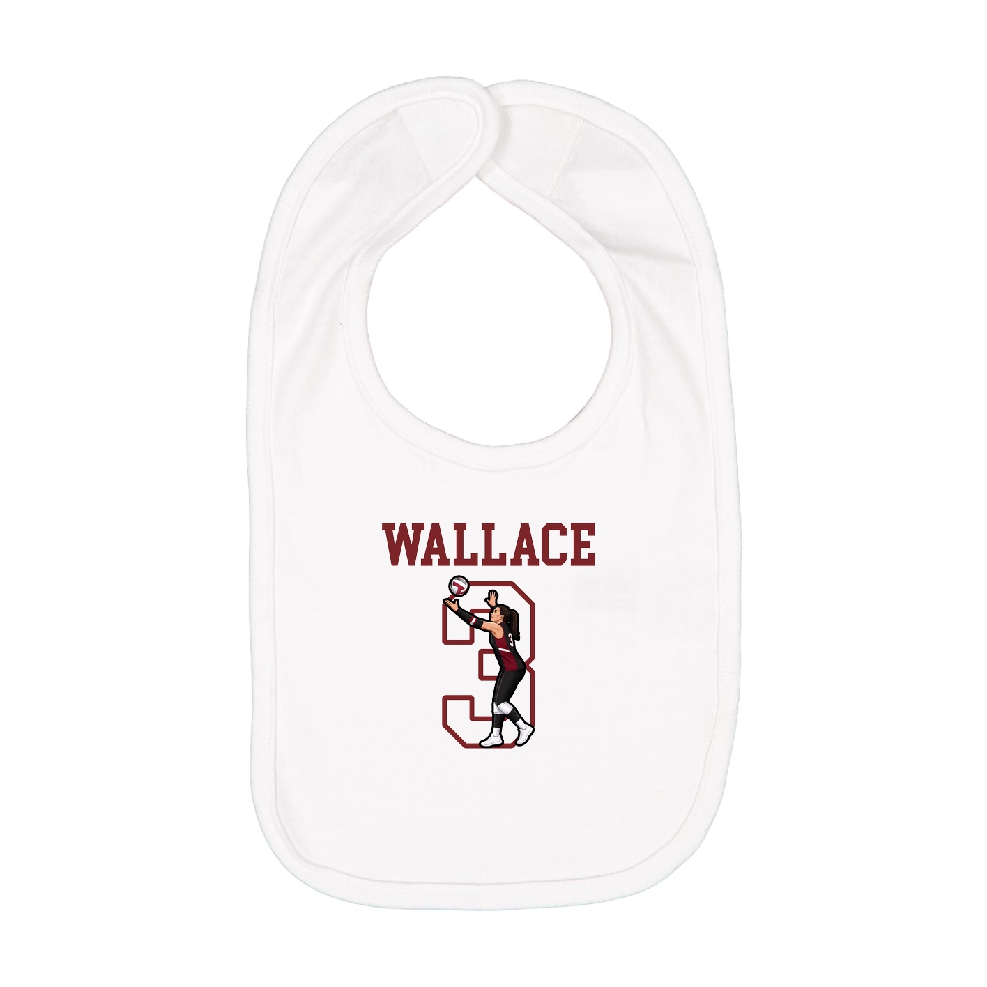 Infant Bib — Shirsey in White