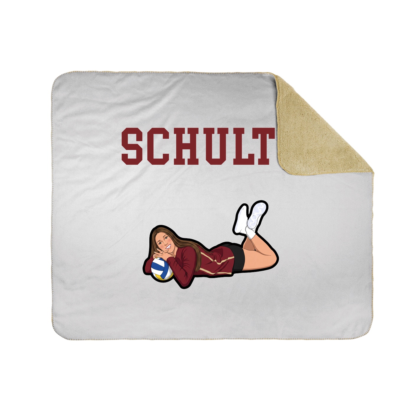 Throw Blanket — Shirsey in White