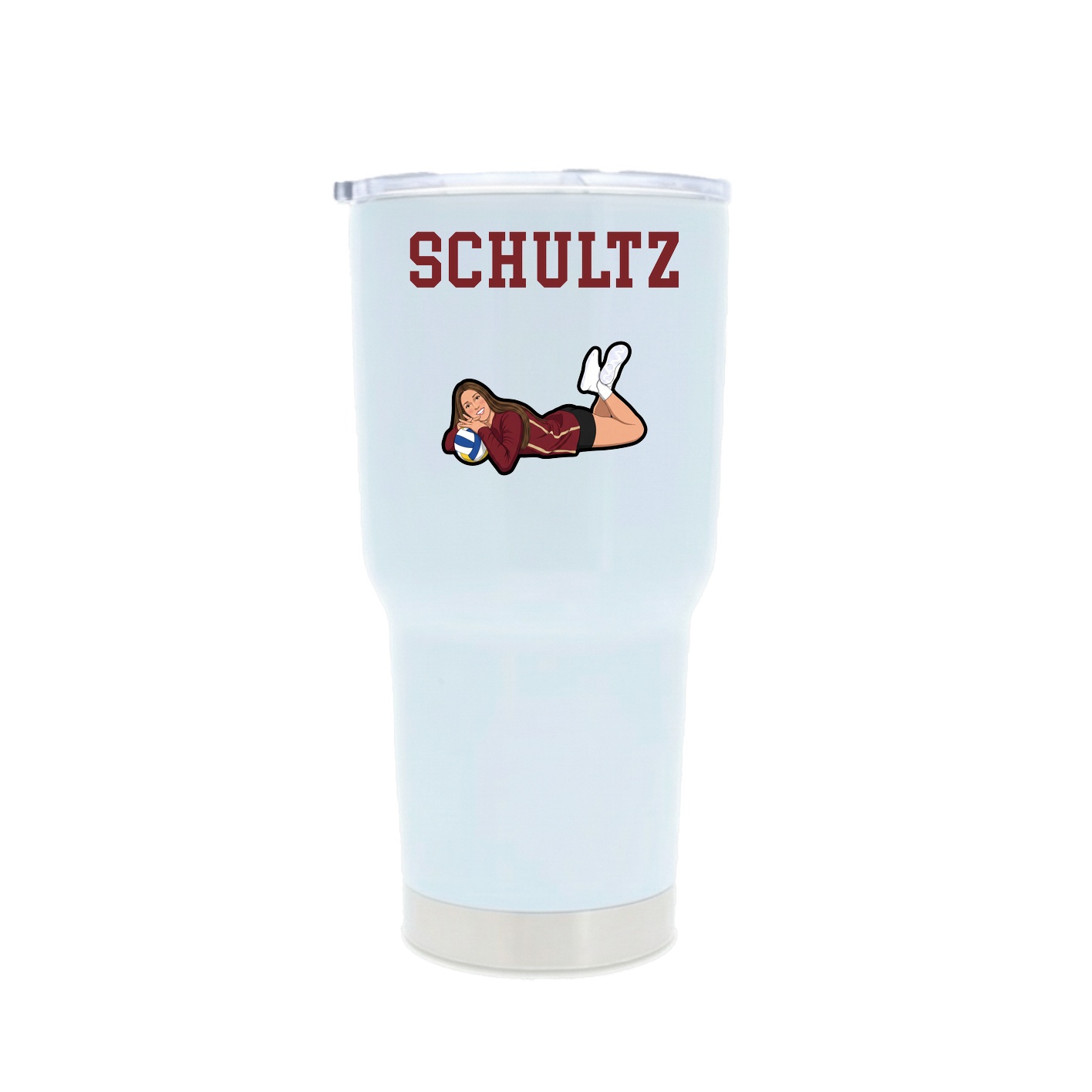 30oz Stainless Steel Tumbler — Shirsey in White
