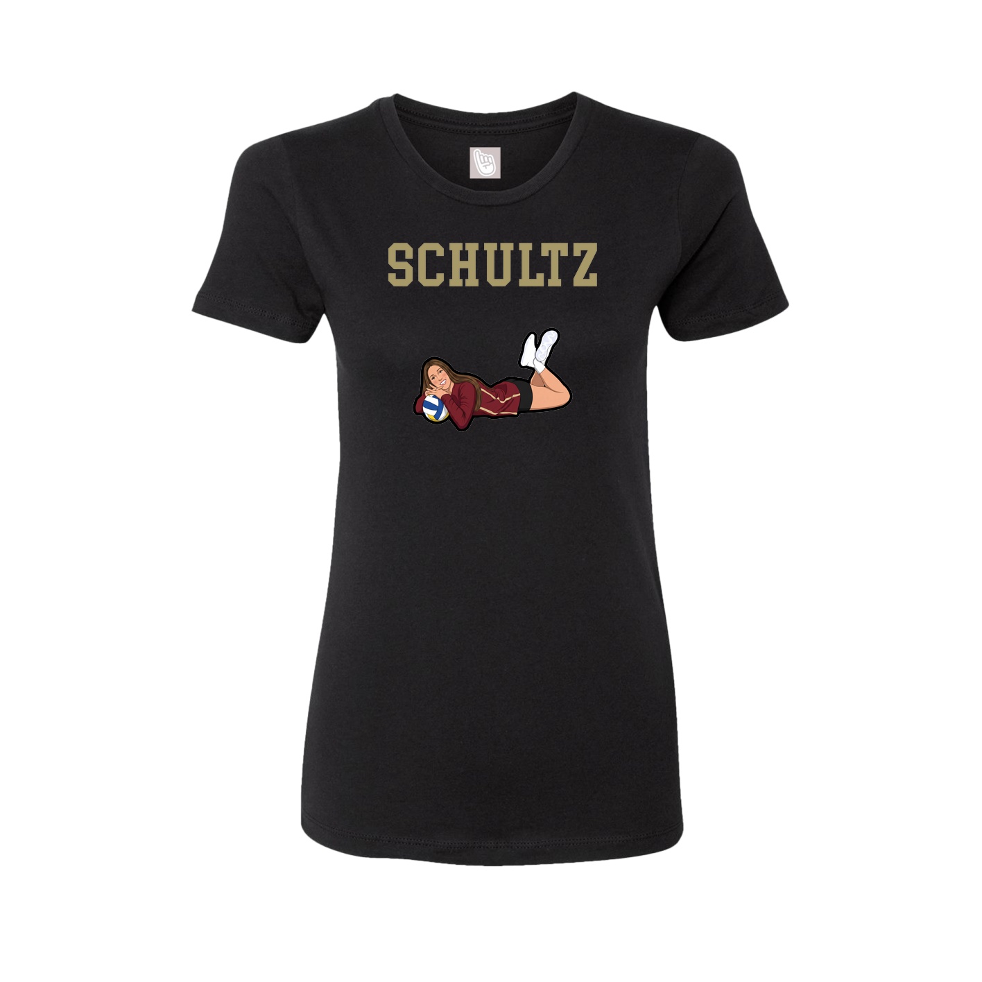 Fitted Women's Tee — Shirsey in Black