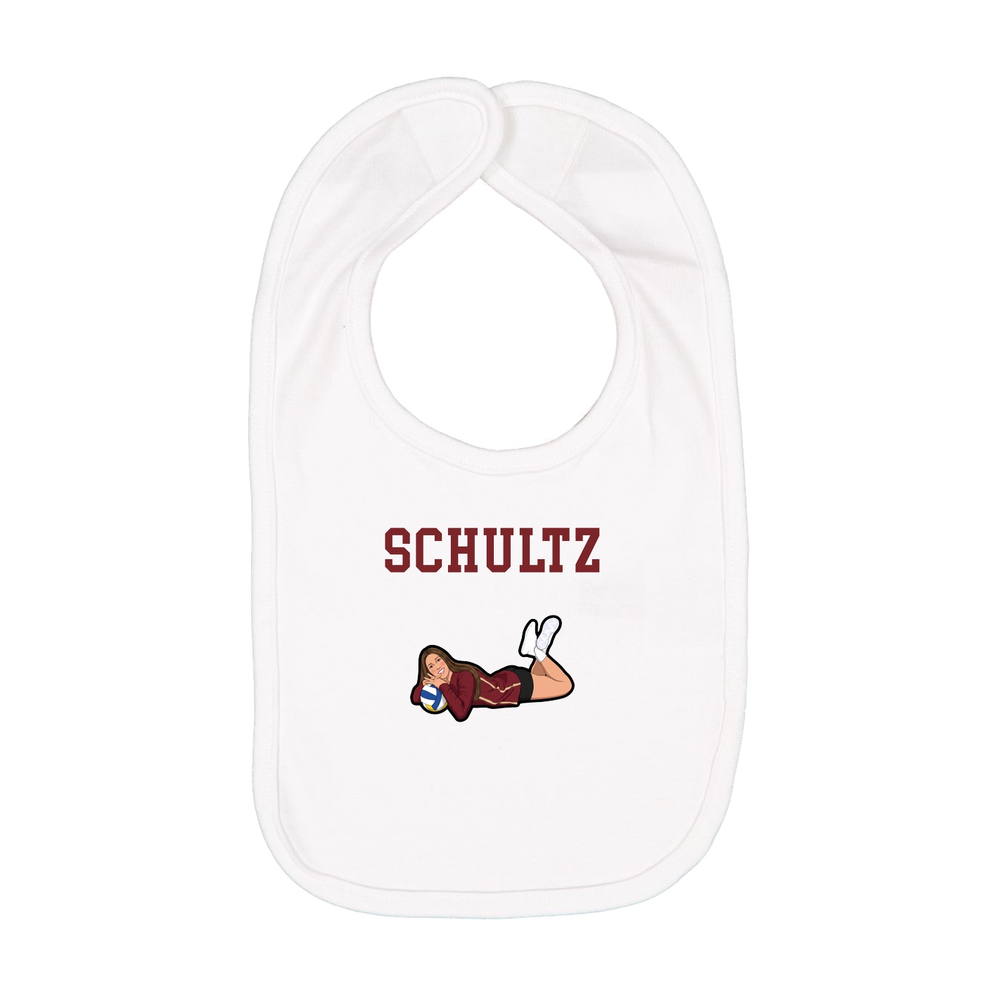 Infant Bib — Shirsey in White