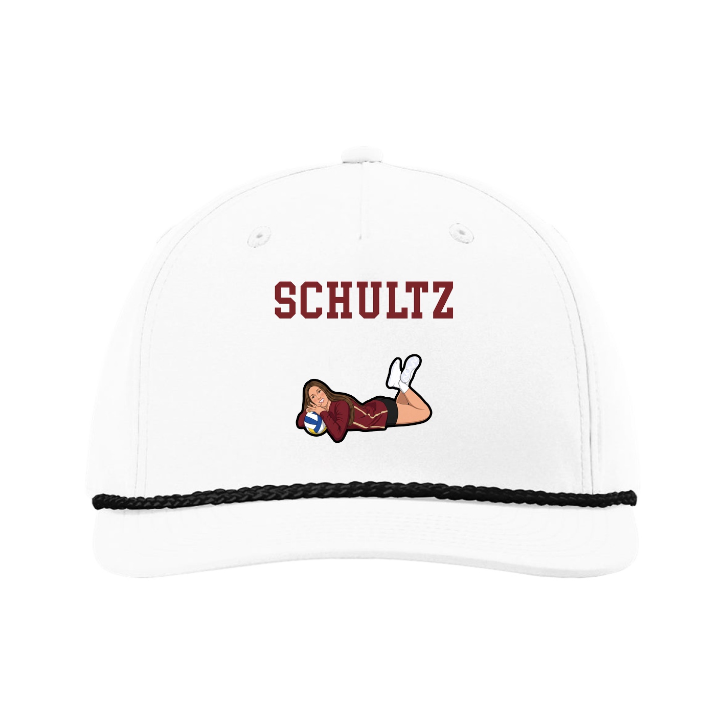 Five-Panel Classic Rope Cap — Shirsey in White