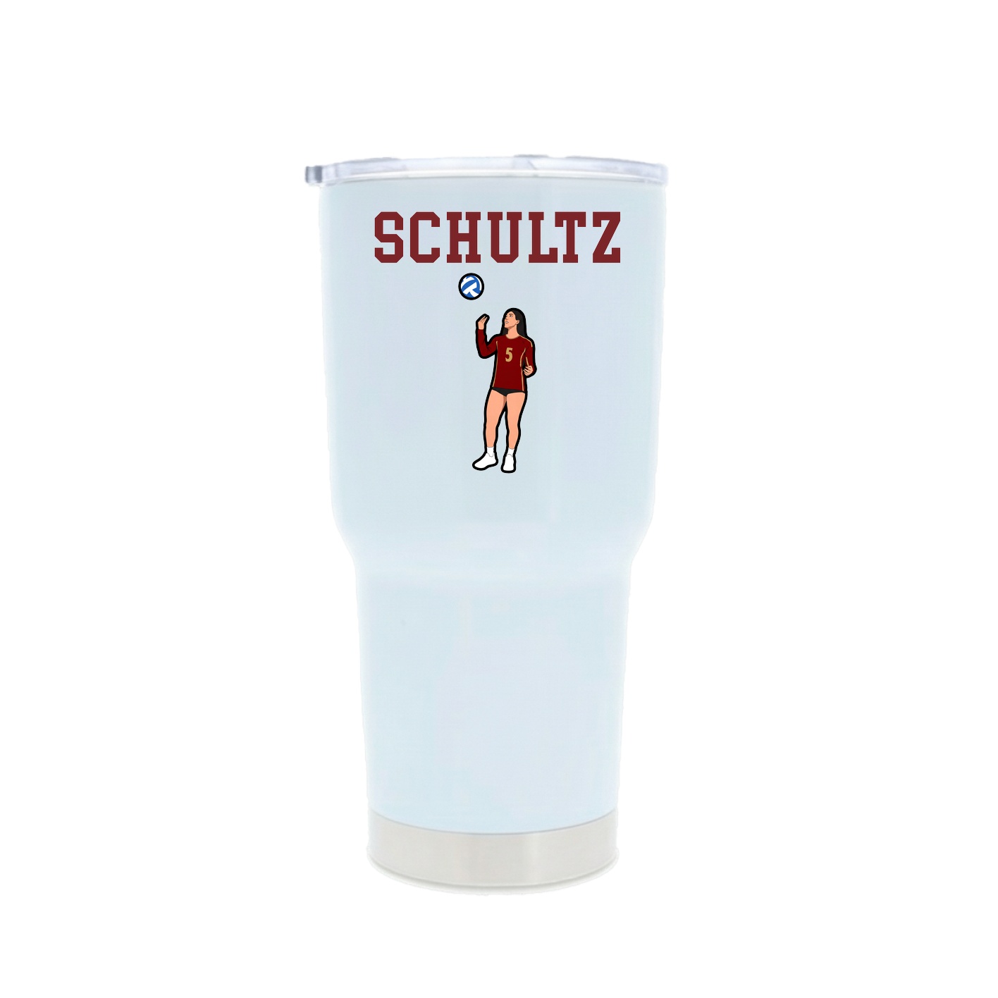 30oz Stainless Steel Tumbler — Shirsey in White