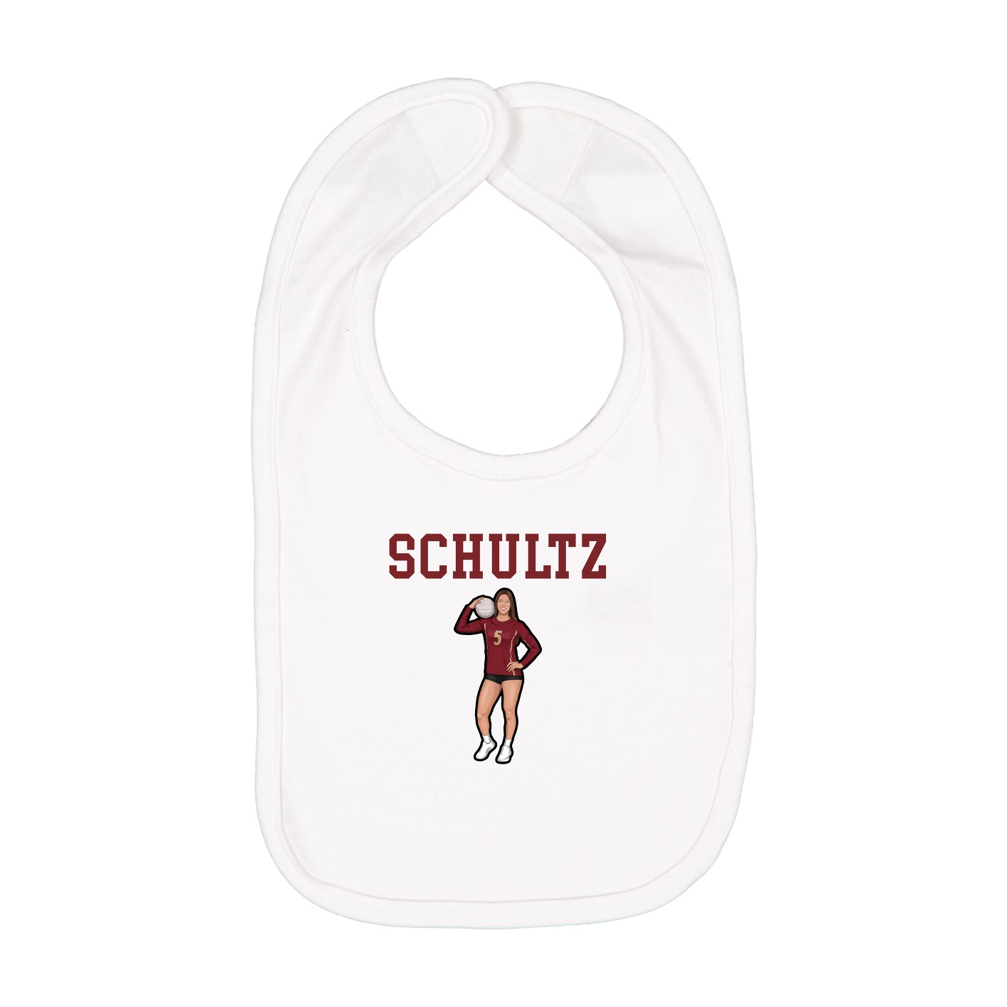 Infant Bib — Shirsey in White