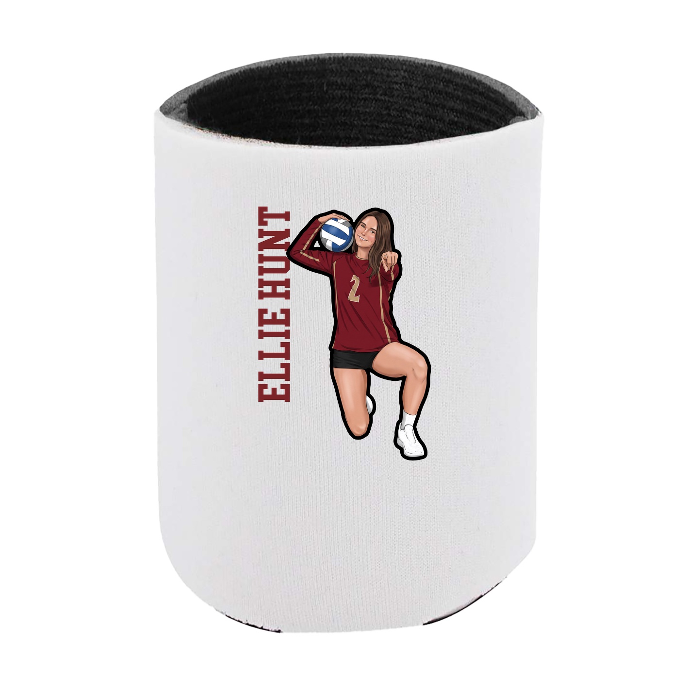 Can Holder — Name Vertical in White