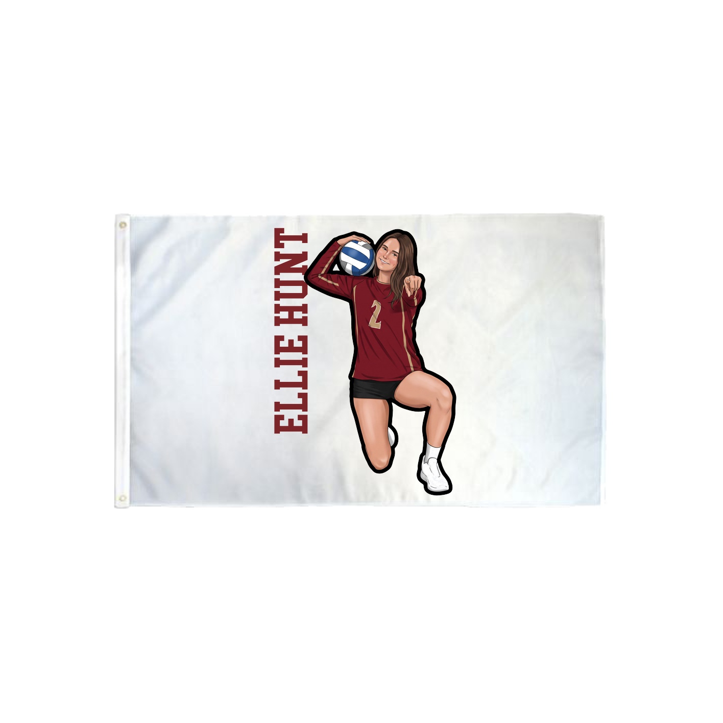 3x5 Flag — Name Vertical in Classic