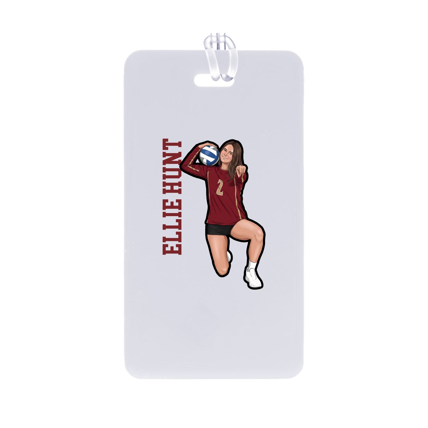 Bag Tag — Name Vertical in Classic