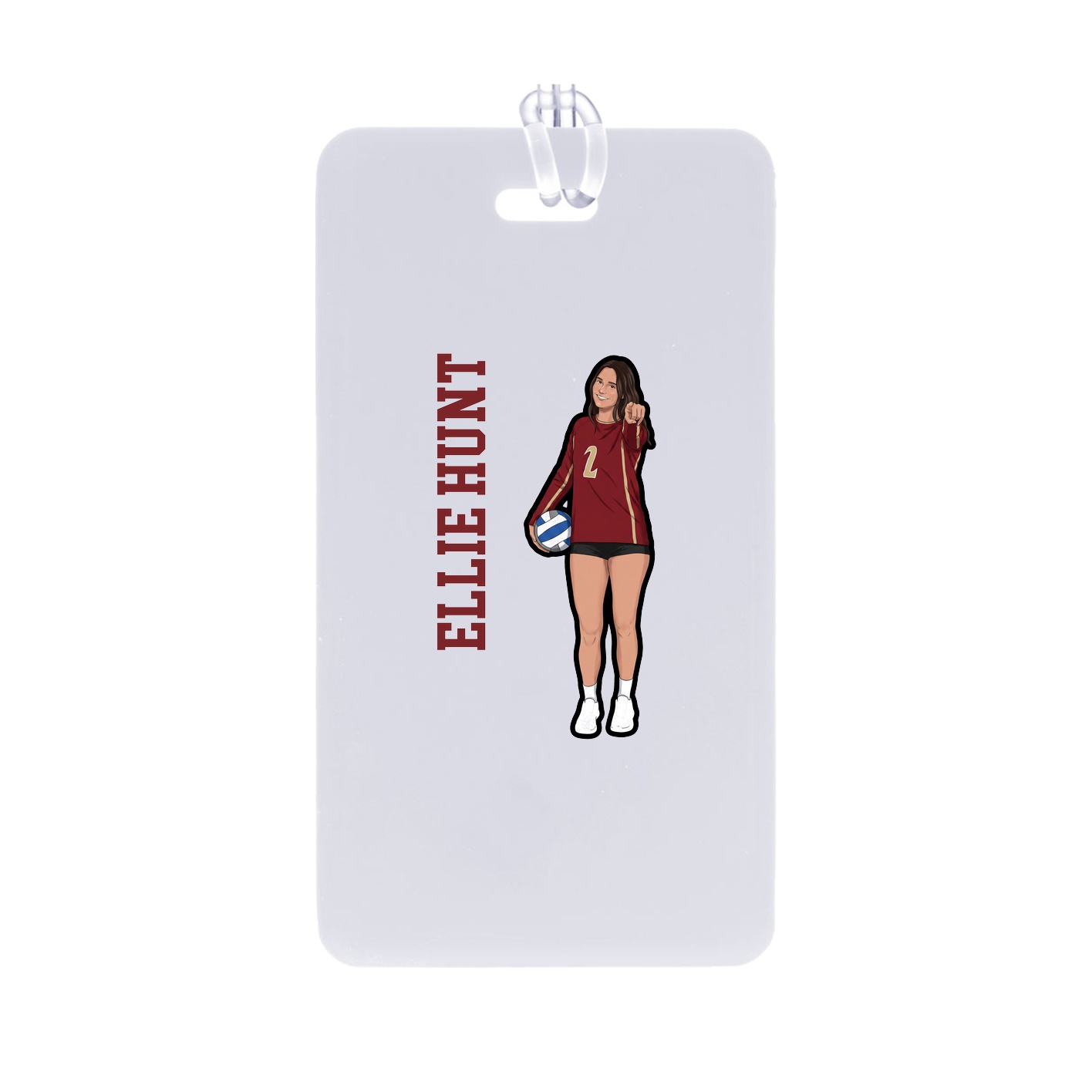 Bag Tag — Name Vertical in Classic