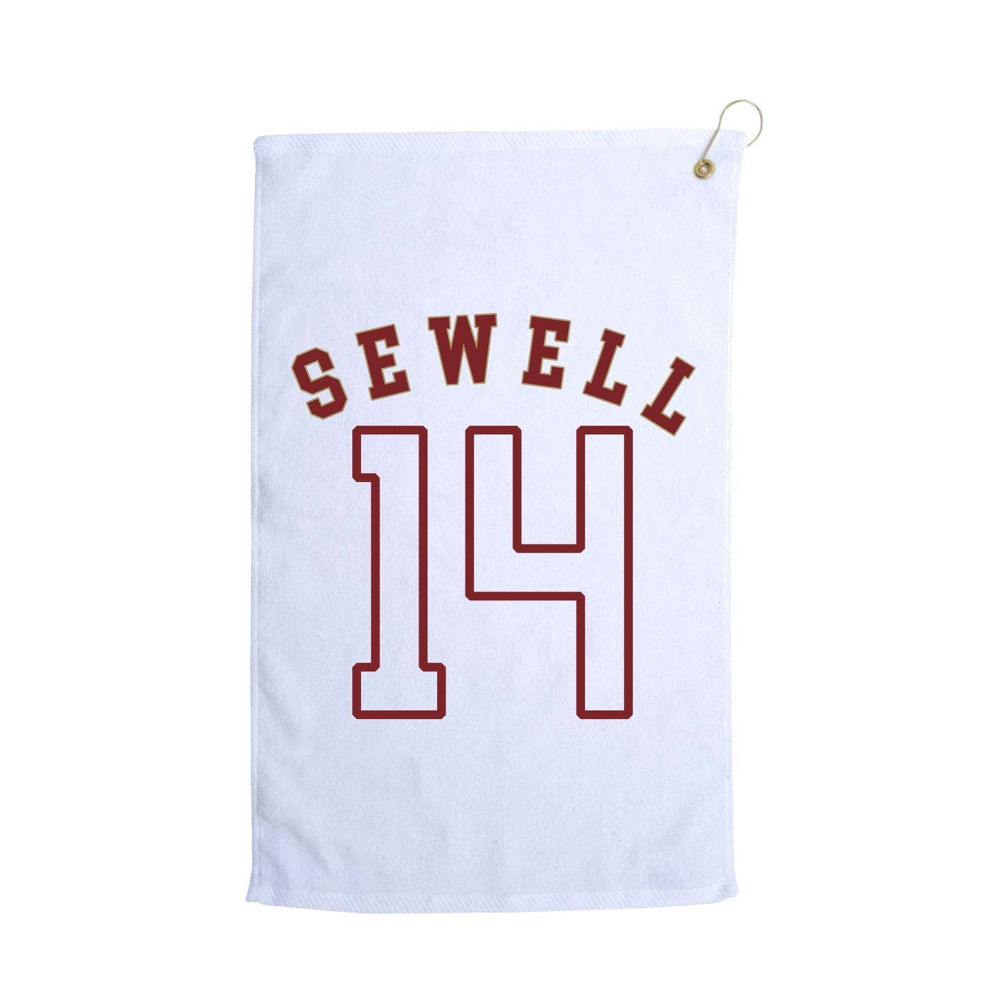 Golf Towel — Shirsey Arch in White