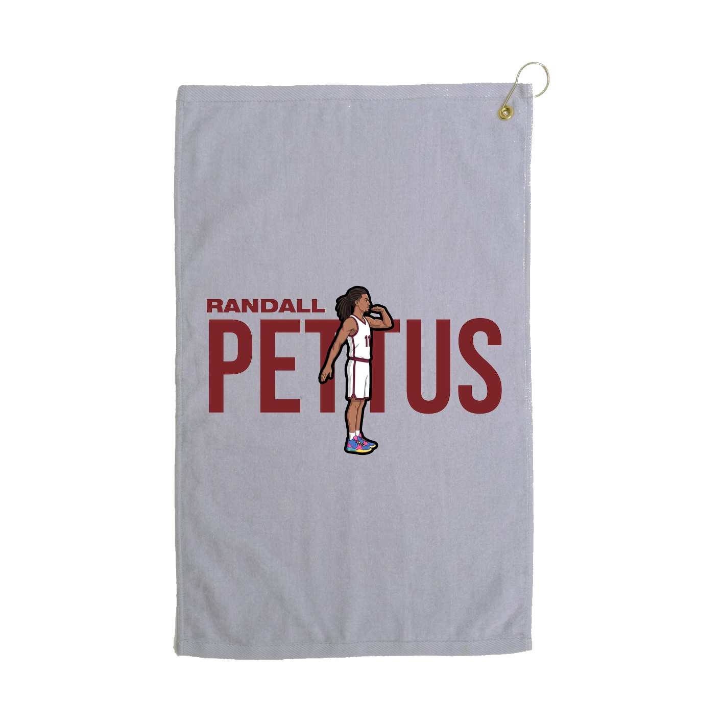 Golf Towel — Player Name in Grey