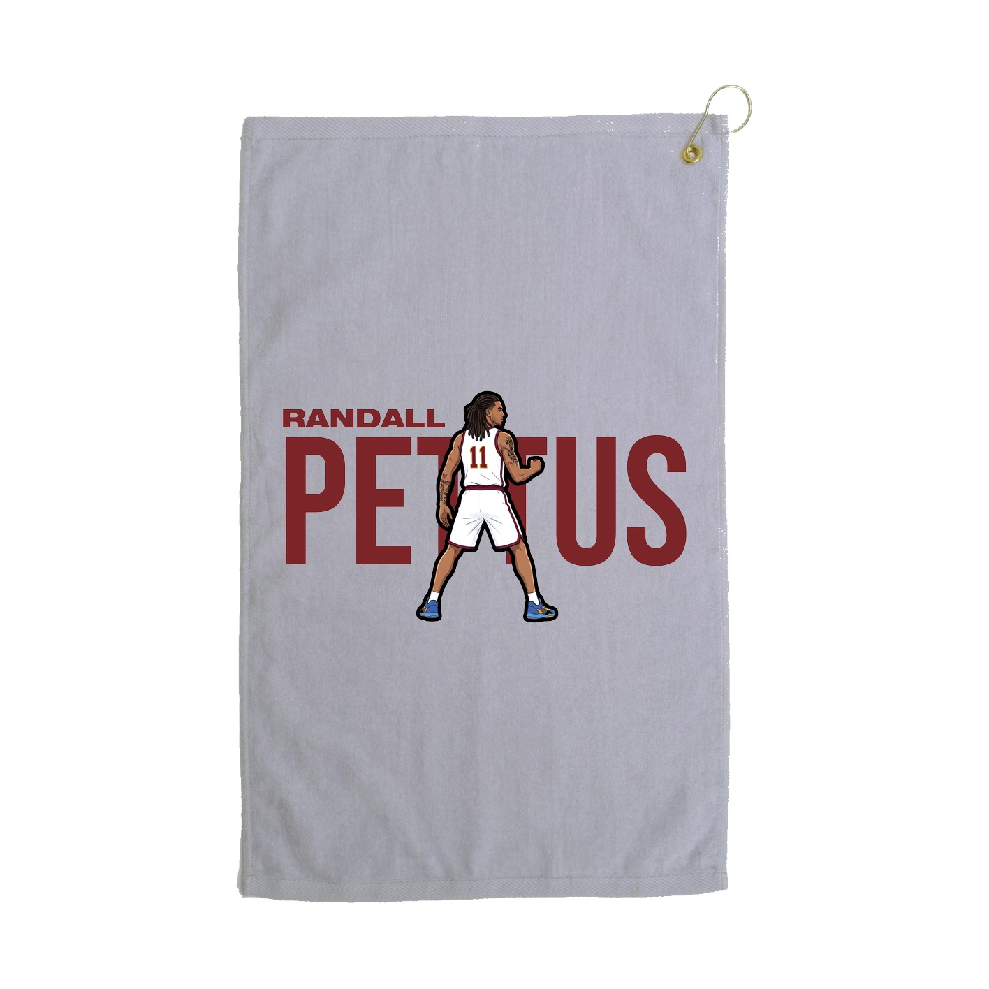 Golf Towel — Player Name in Grey