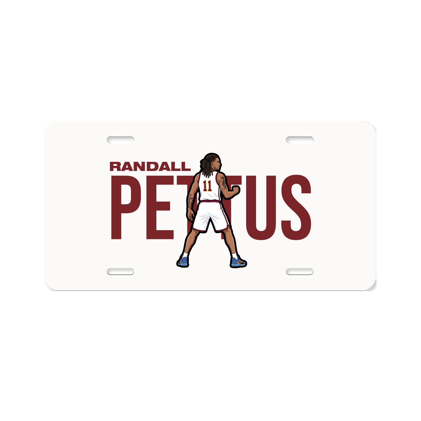License Plate — Player Name in Classic