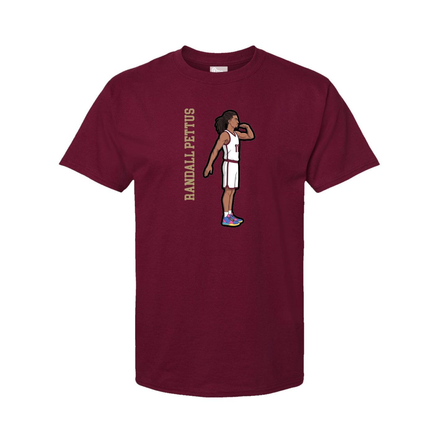 Tee — Name Vertical in Cardinal