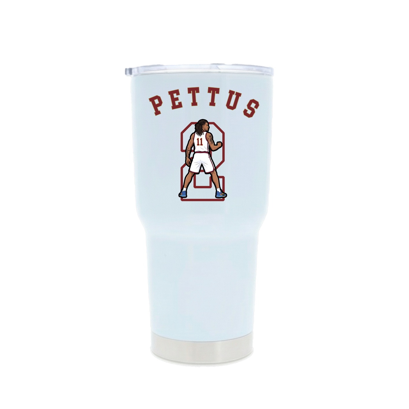 30oz Stainless Steel Tumbler — Shirsey Arch in White