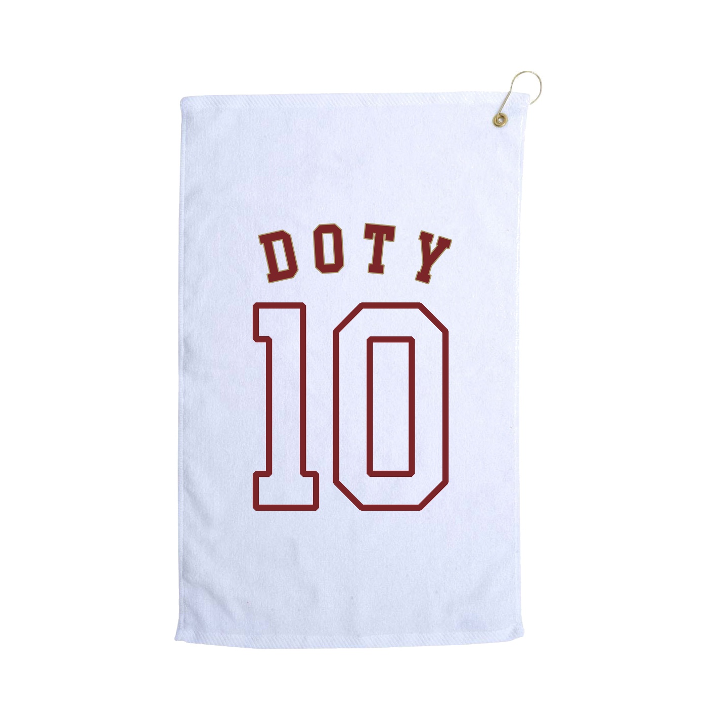Golf Towel — Shirsey Arch in White