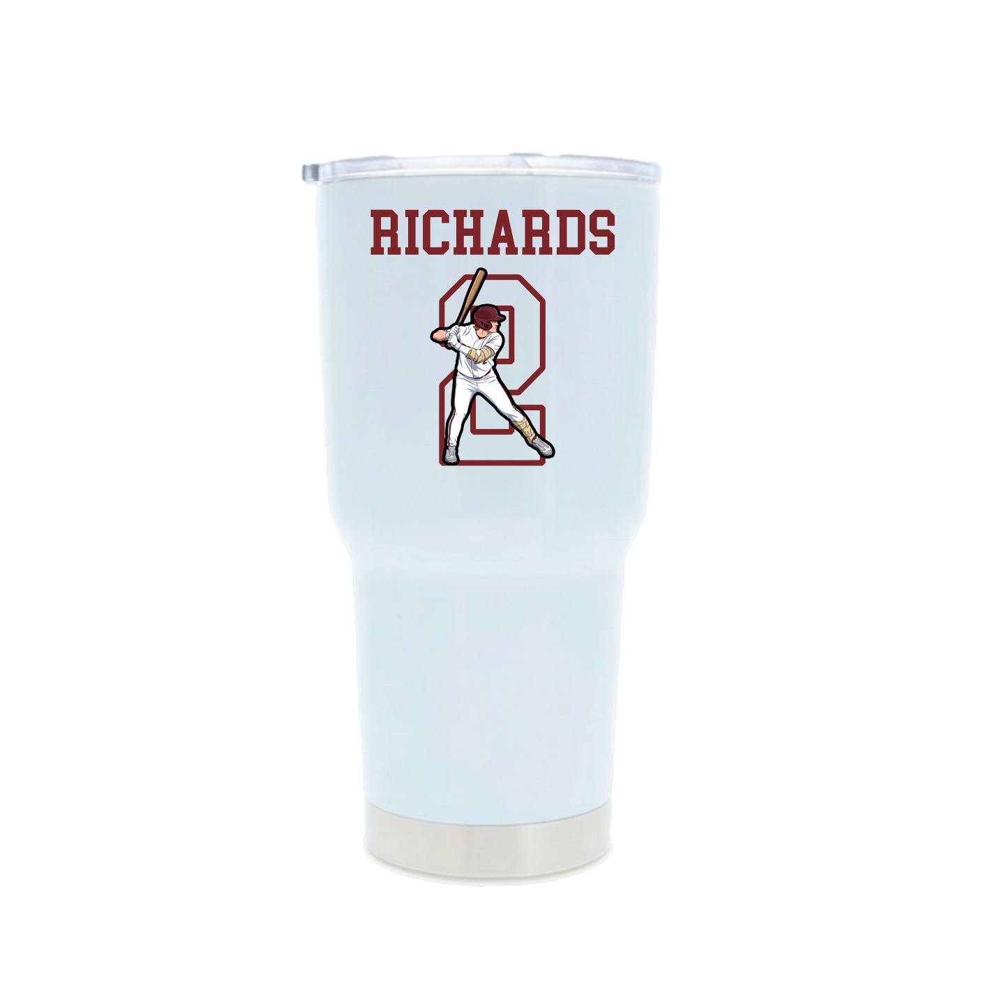 30oz Stainless Steel Tumbler — Shirsey in White