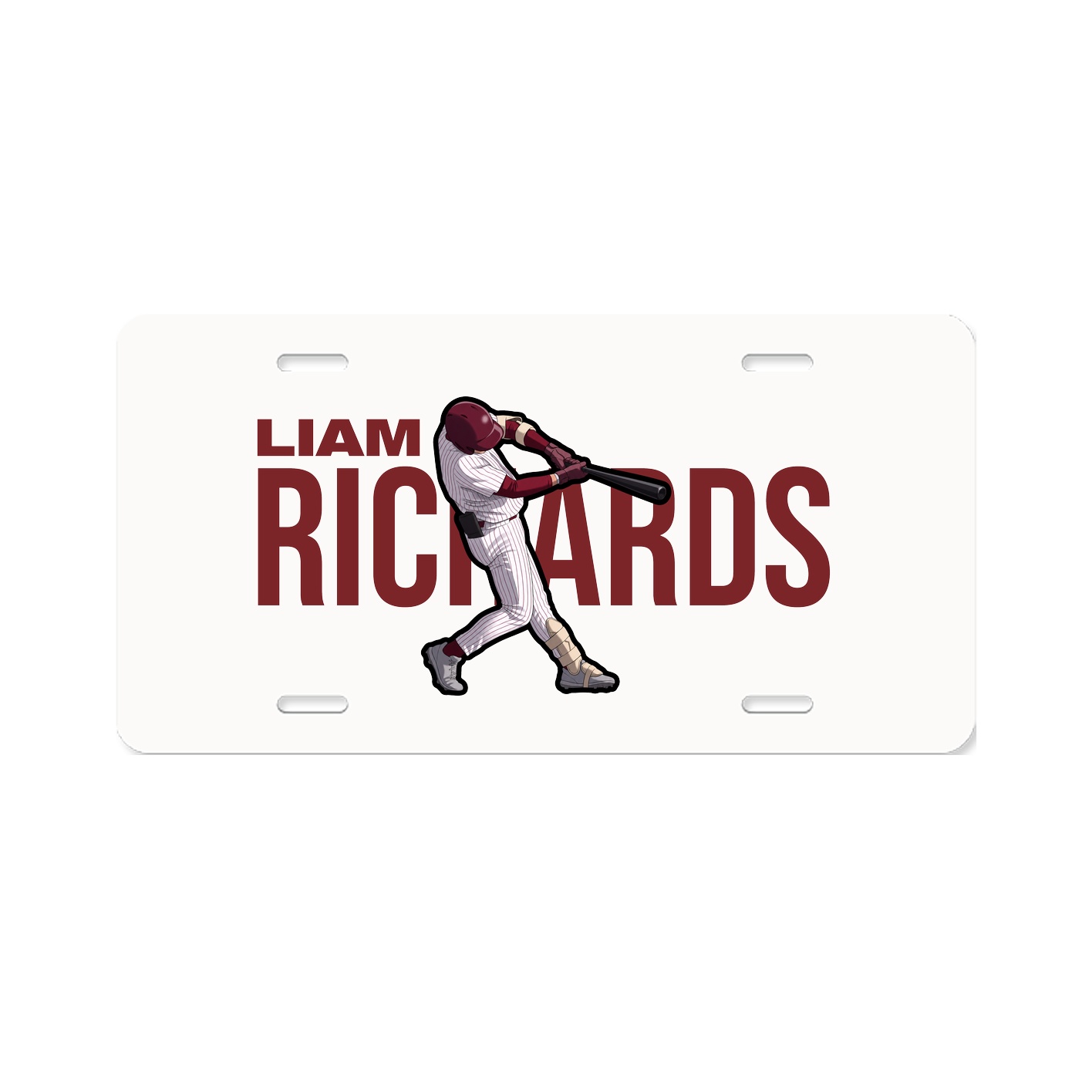 License Plate — Player Name in Classic