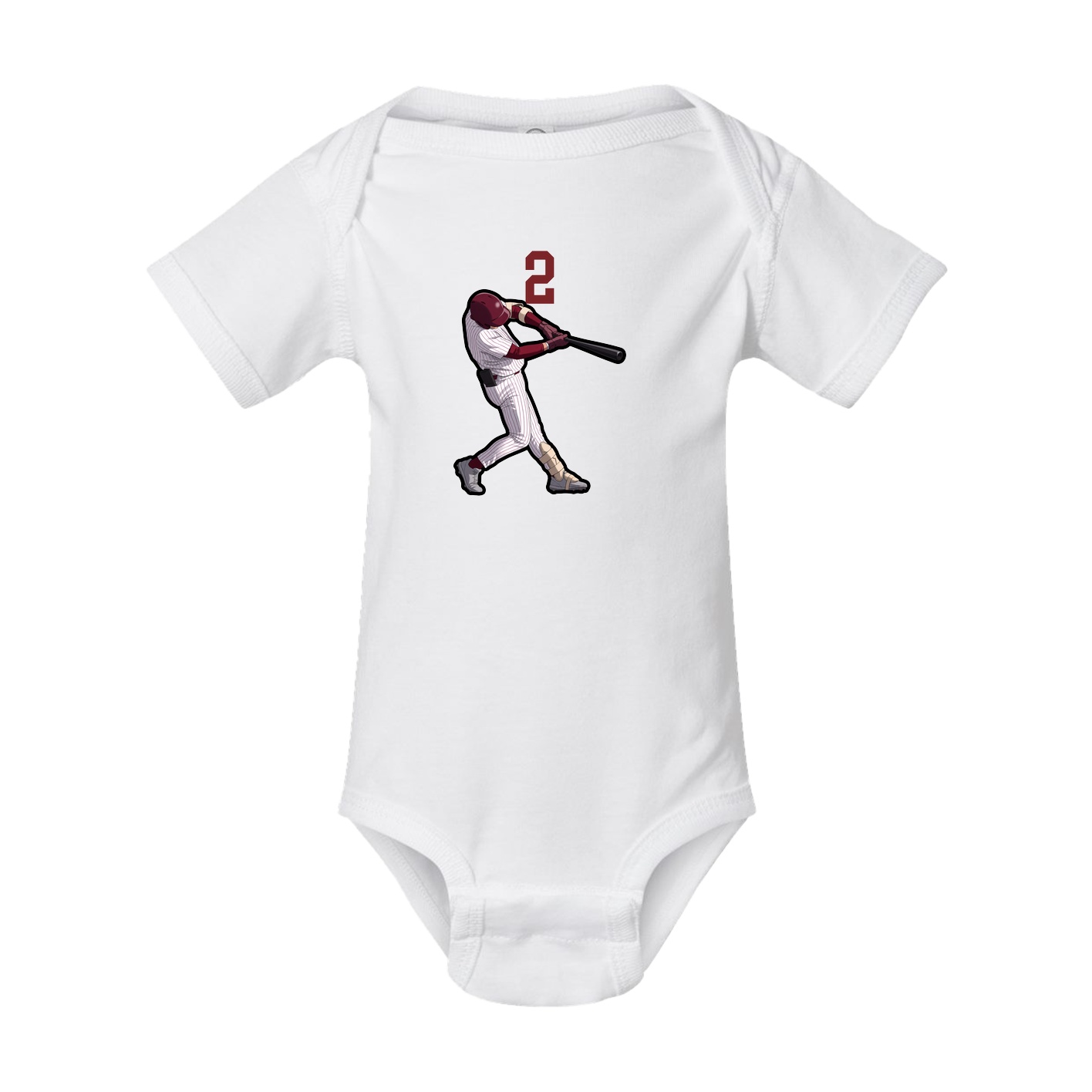 Baby Onesie — Number Top in White