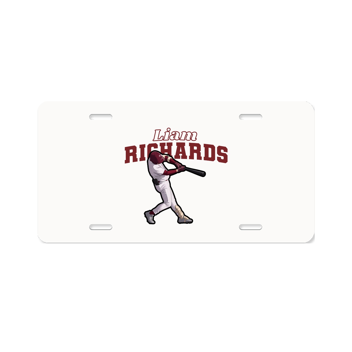 License Plate — Name Arch in Classic