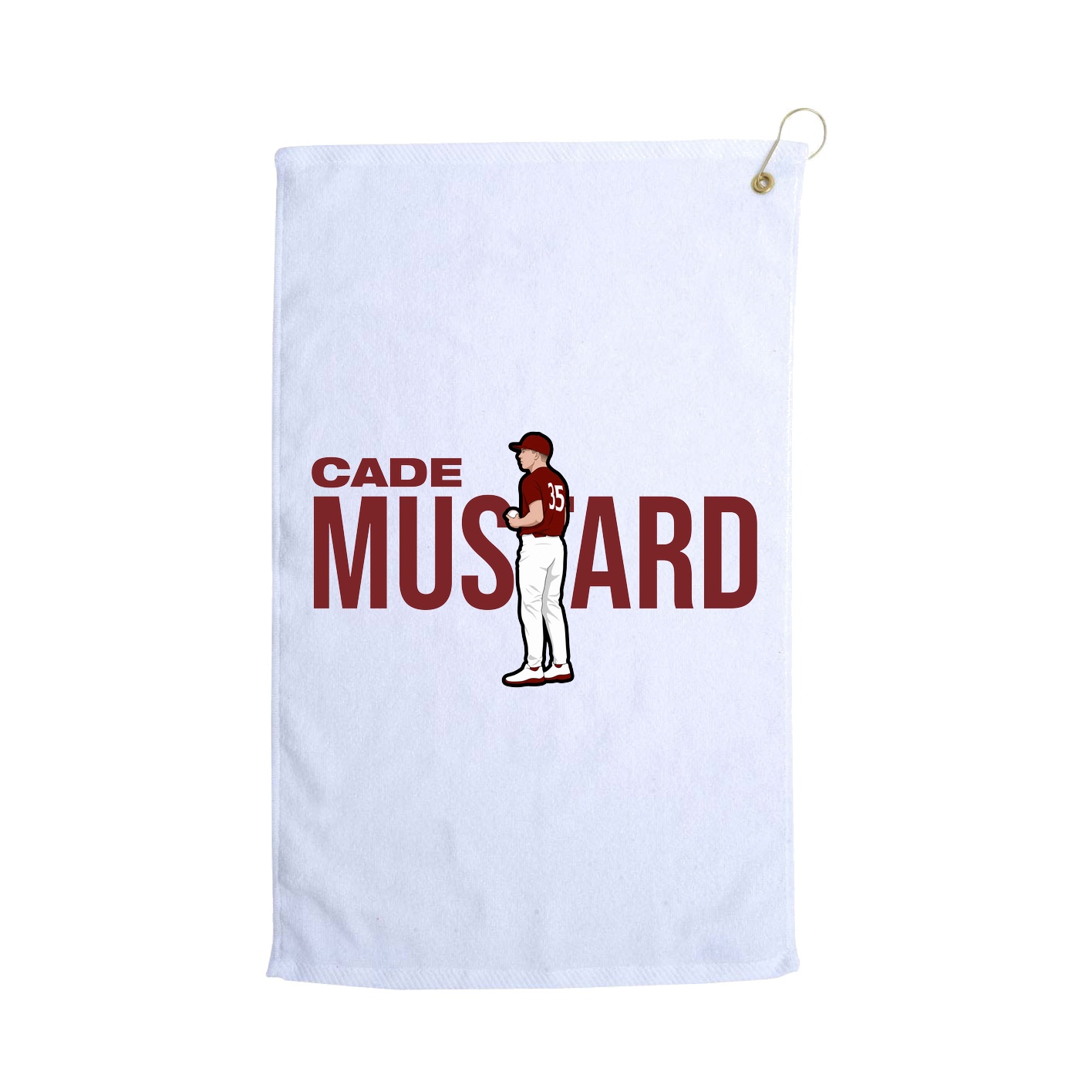 Golf Towel — Player Name in White