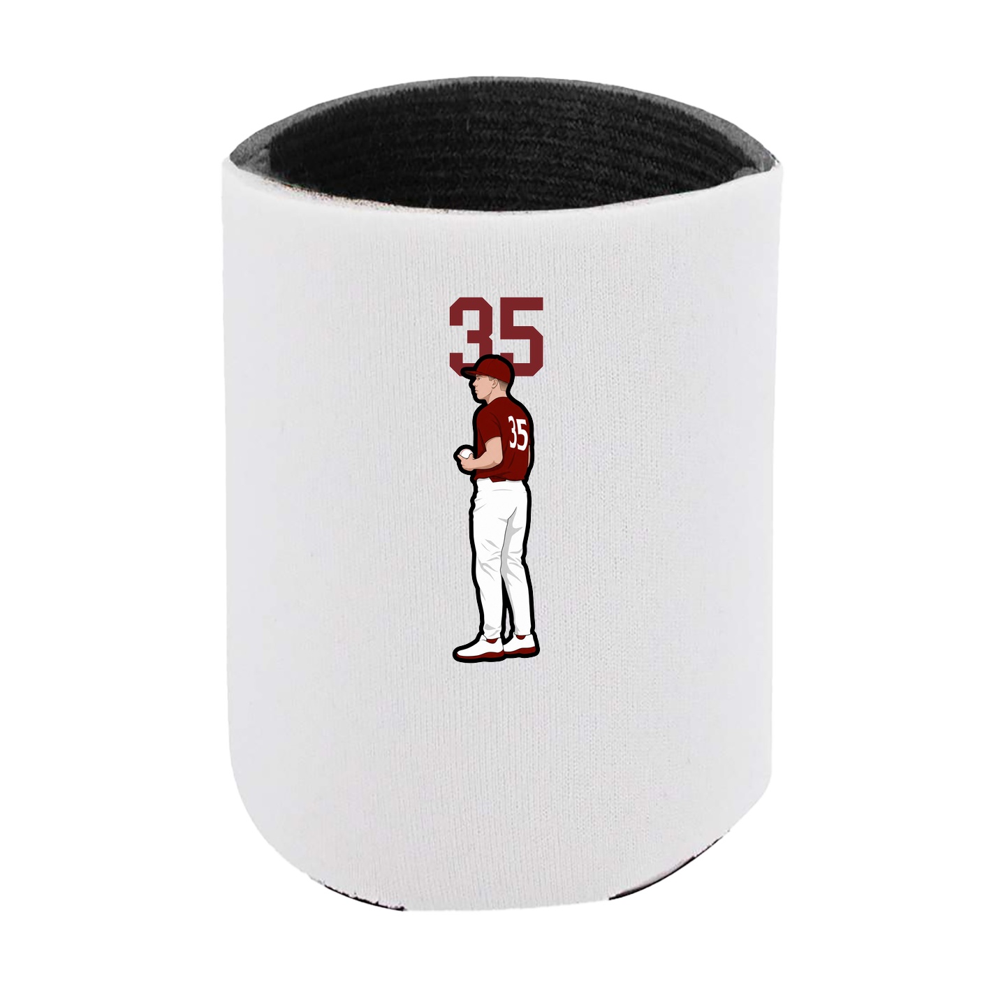 Can Holder — Number Top in White