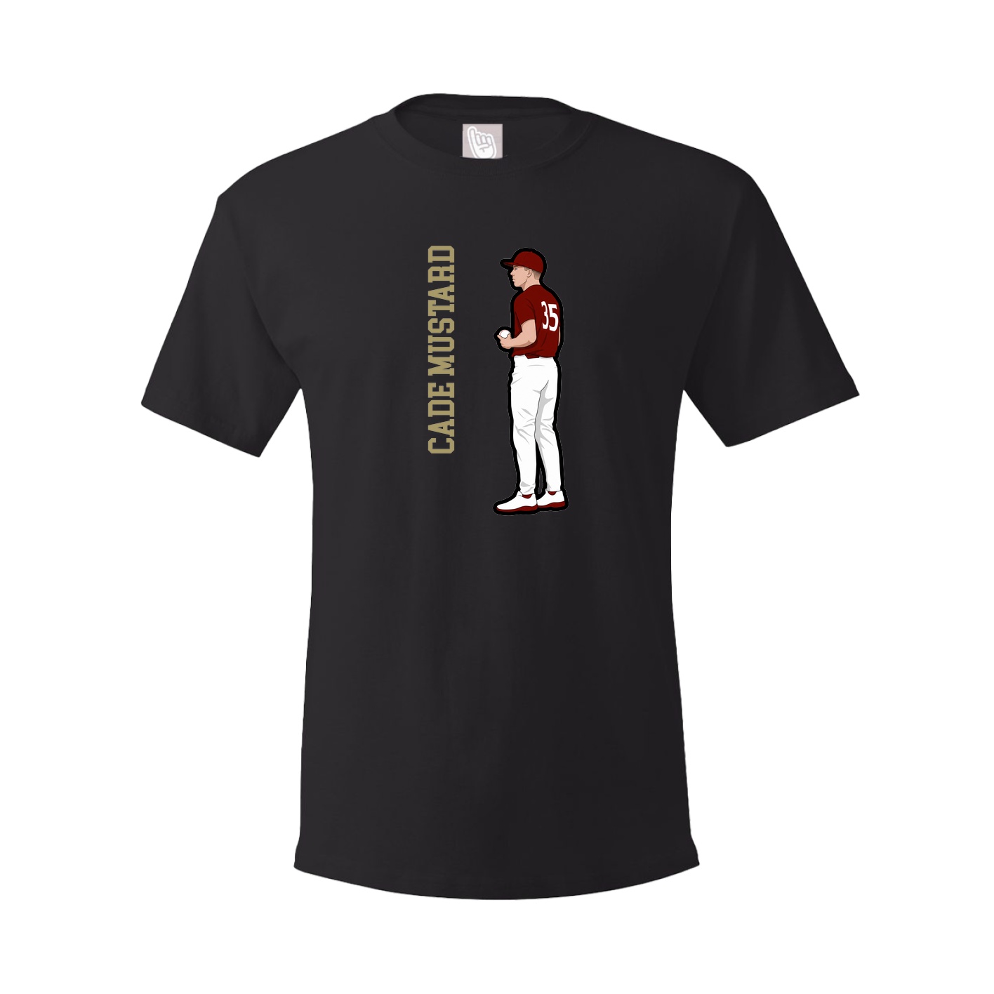 Tee — Name Vertical in Black