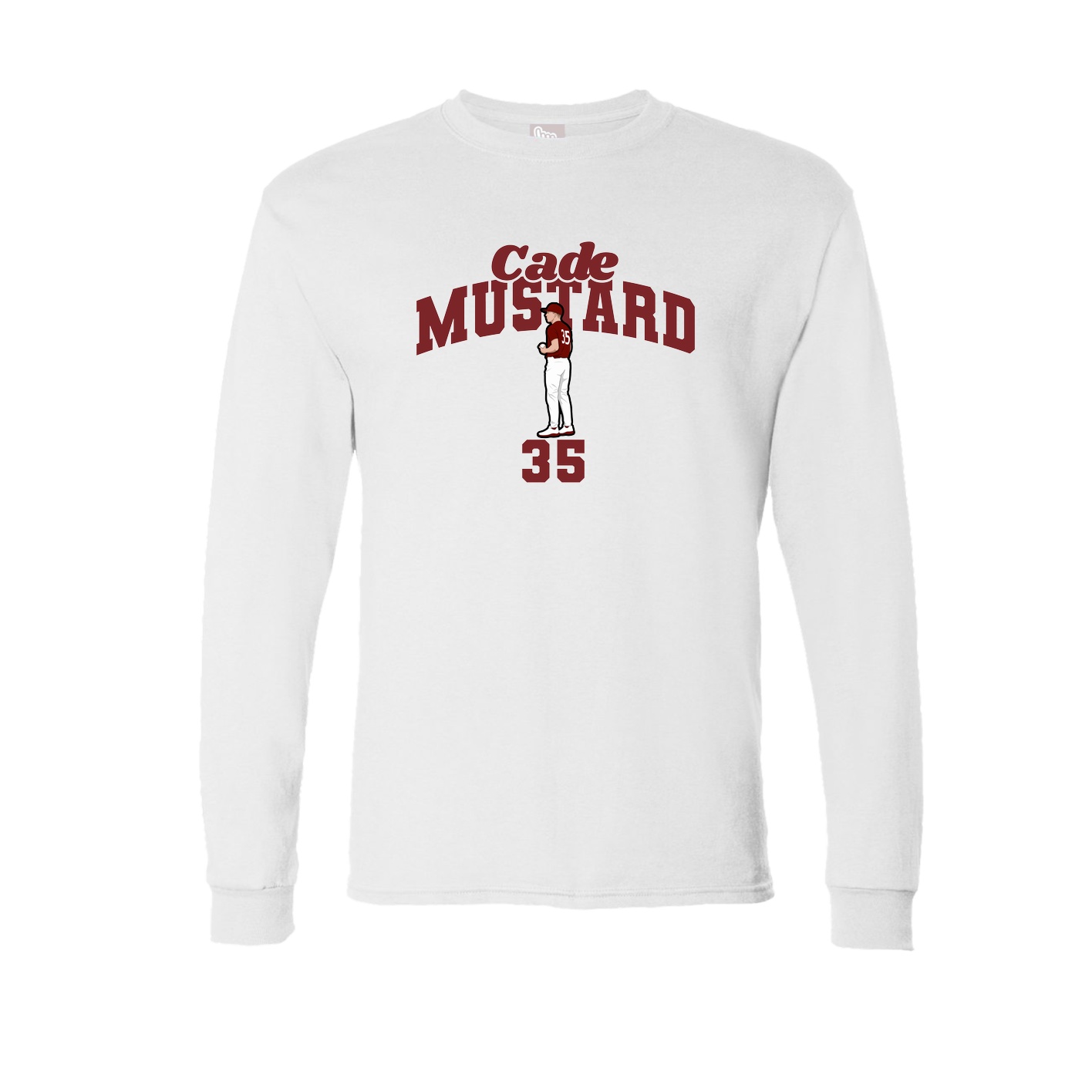 Long Sleeve Tee — Signature Arch in White