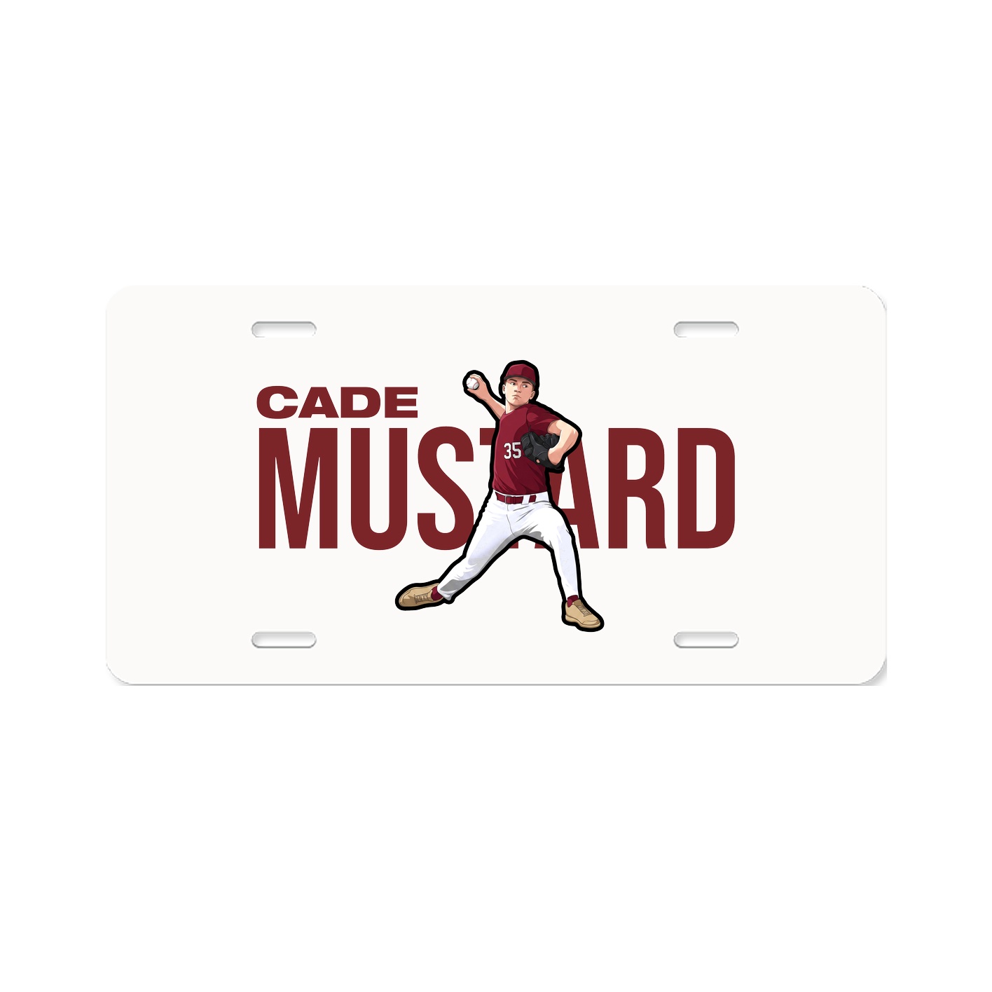 License Plate — Player Name in Classic