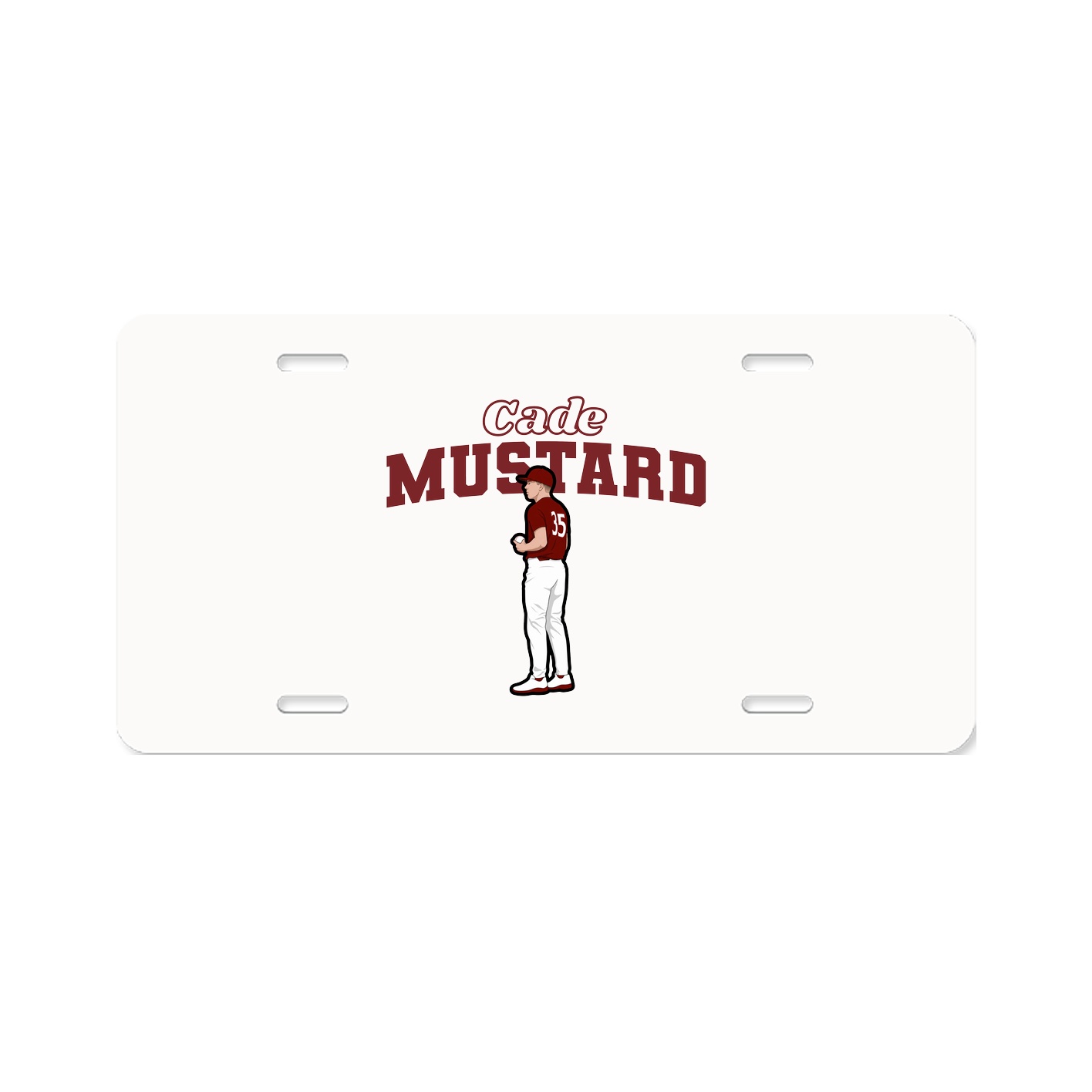 License Plate — Name Arch in Classic