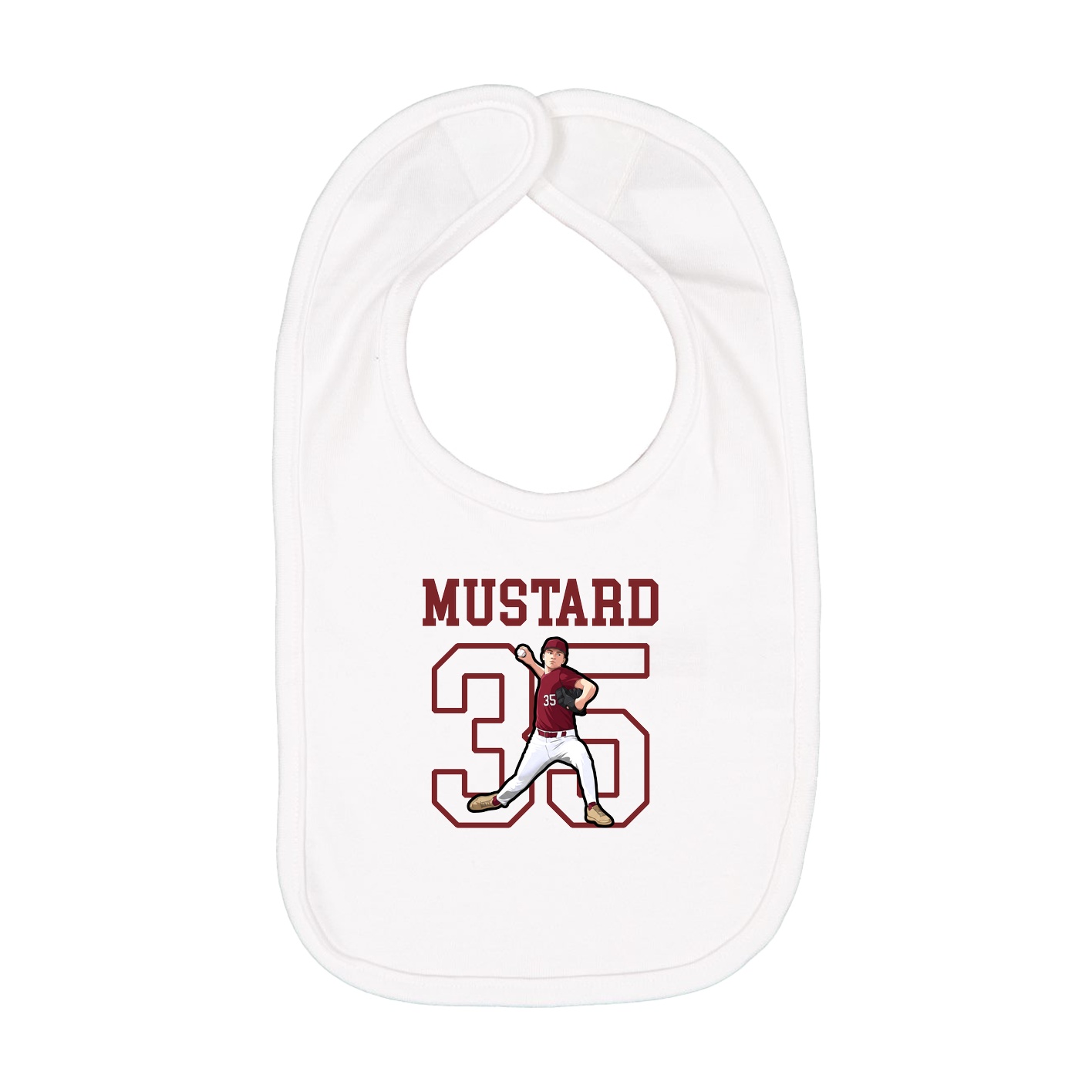 Infant Bib — Shirsey in White